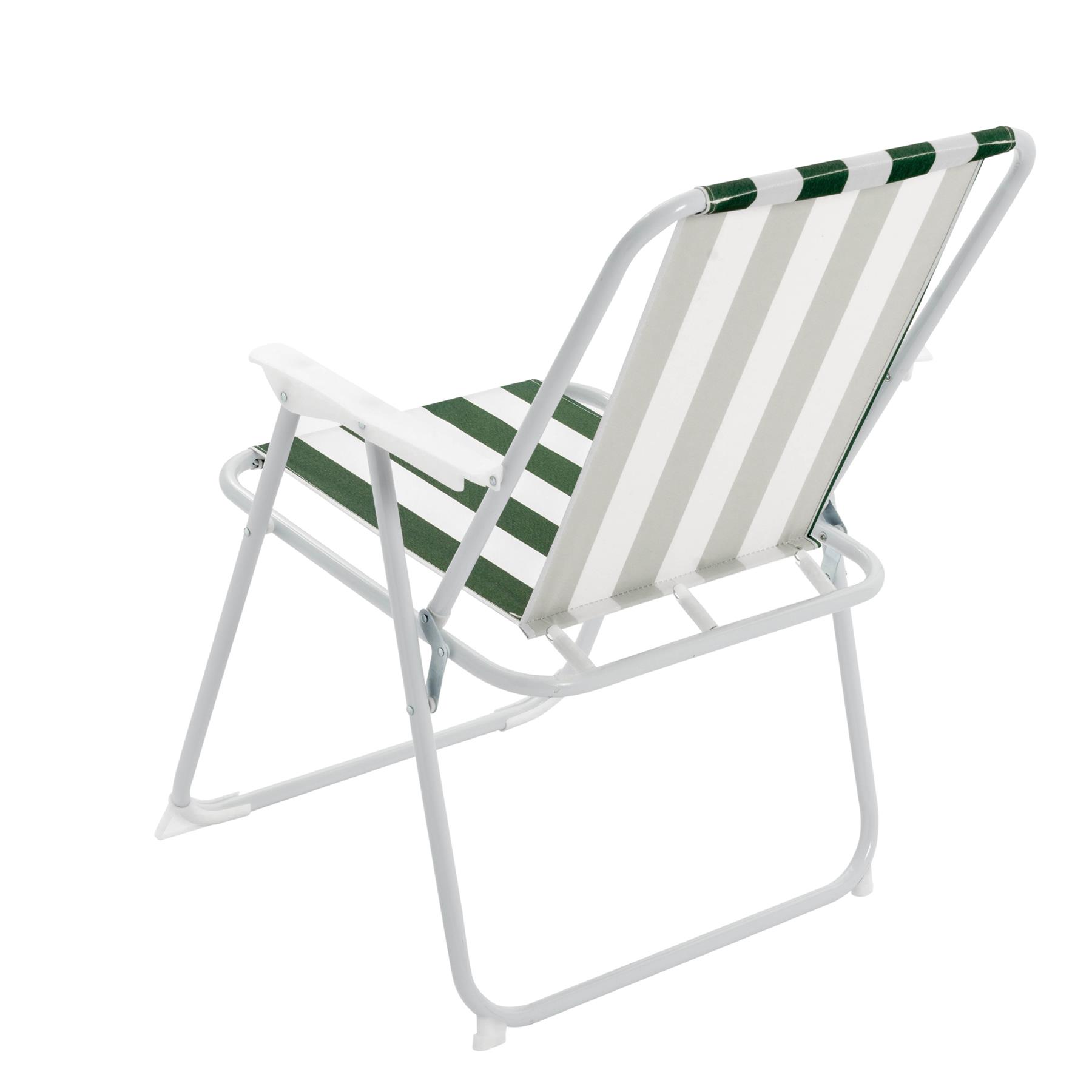 6x Sillas de Playa Plegables de Metal Exterior Camping Picnic Sillón Asiento de Lona - Imagen 16 de 25