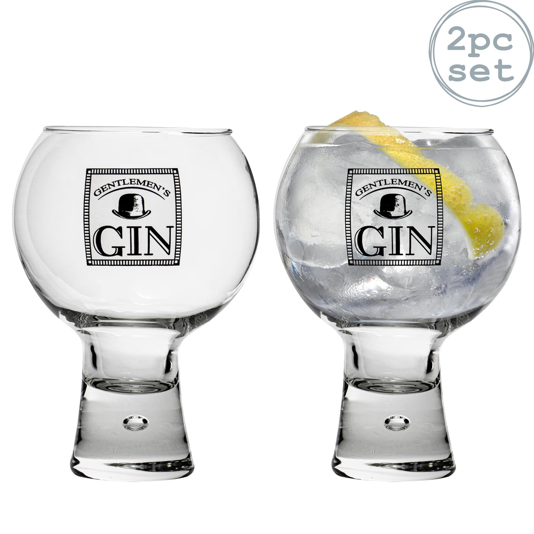 2x Alternato Gin Glass Large Cocktail Tonic Balloon Glasses 540ml