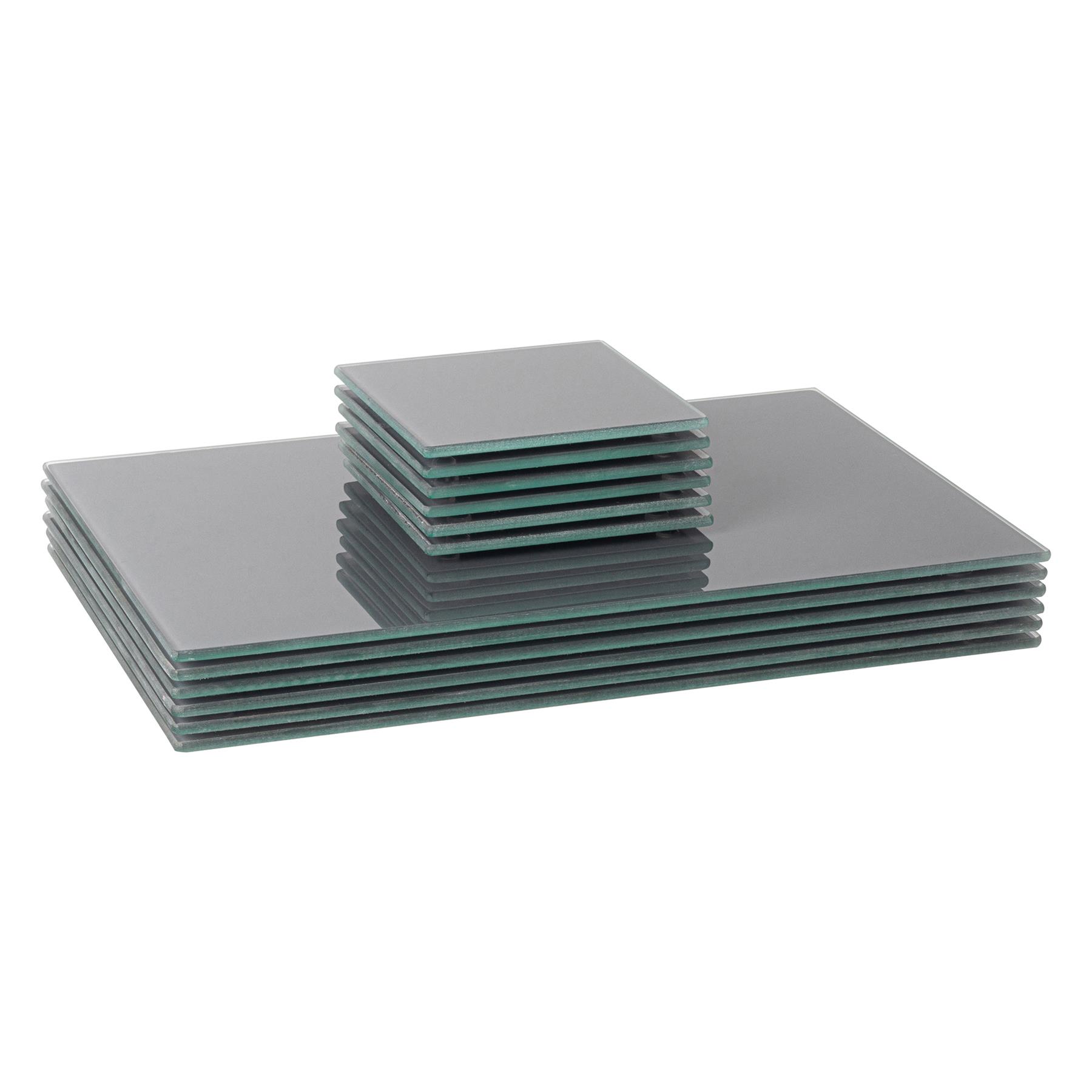 12pc Glass Placemats & Square Coasters Set Table Place Mats Set 30cm x 20cm - Picture 14 of 26