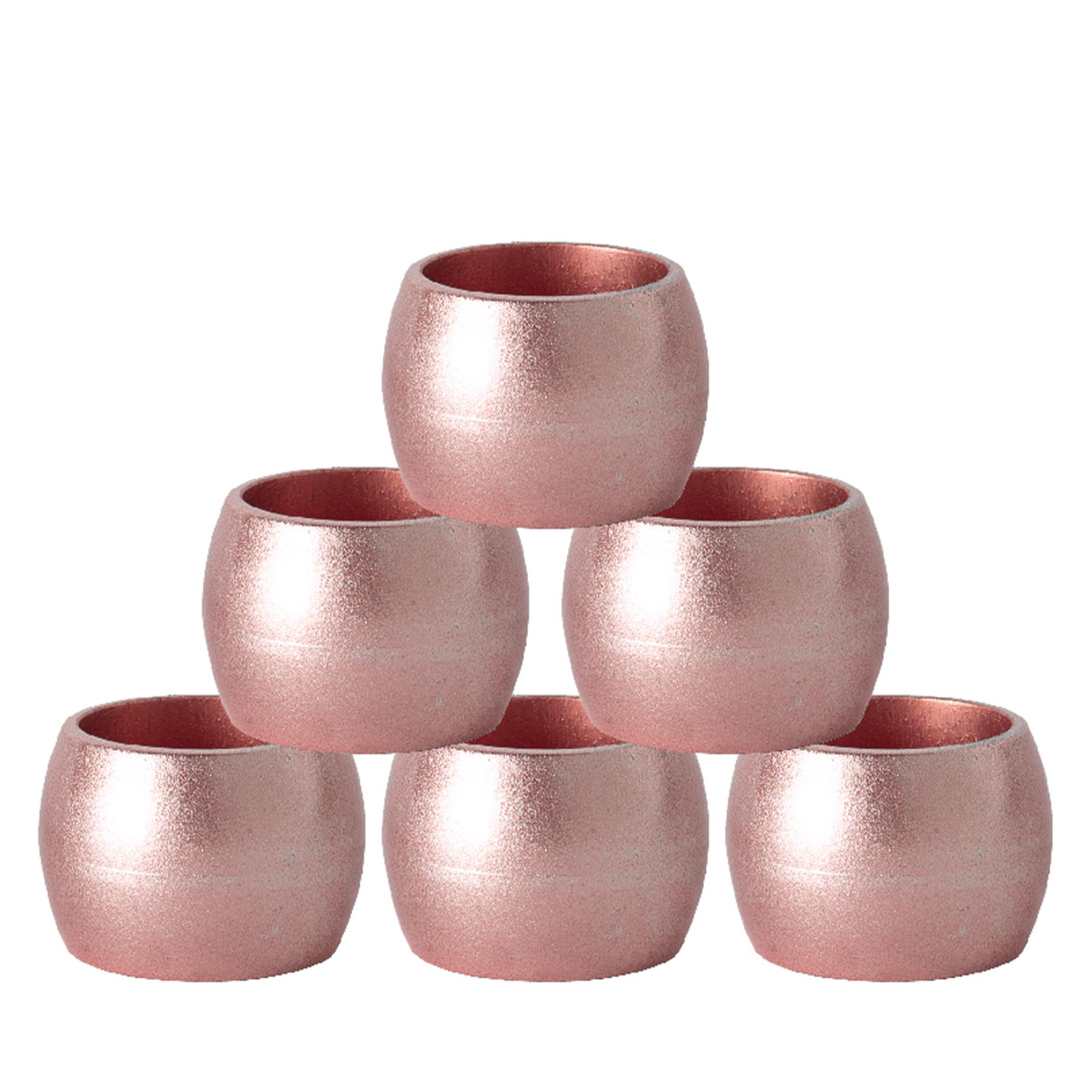 Argon Tableware Metallic Napkin Rings - 4.5cm - Pack of 6 - Picture 18 of 19