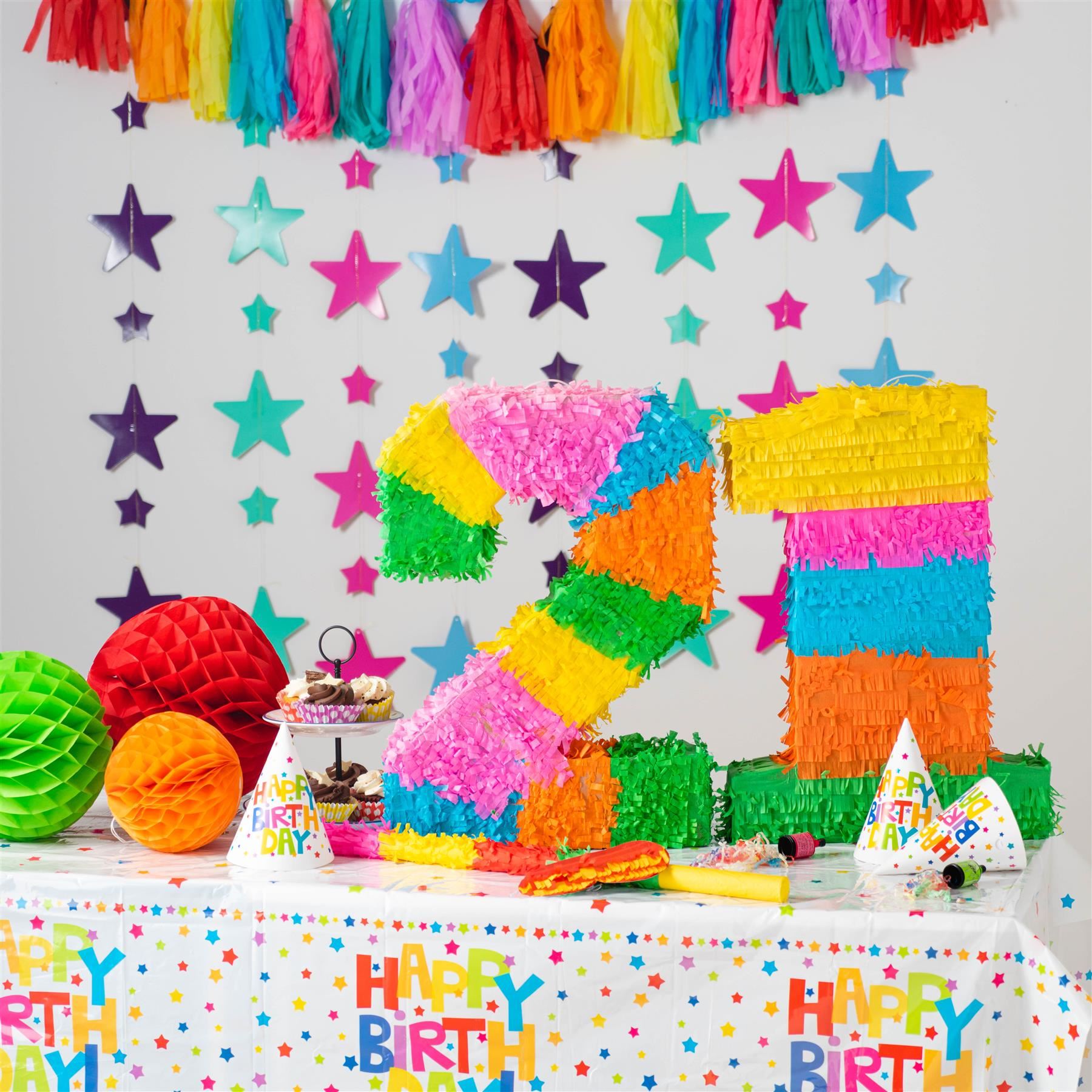 Party Pinatas Set with Stick & Blindfold Pink Stick Birthday Party Game - Picture 93 of 148