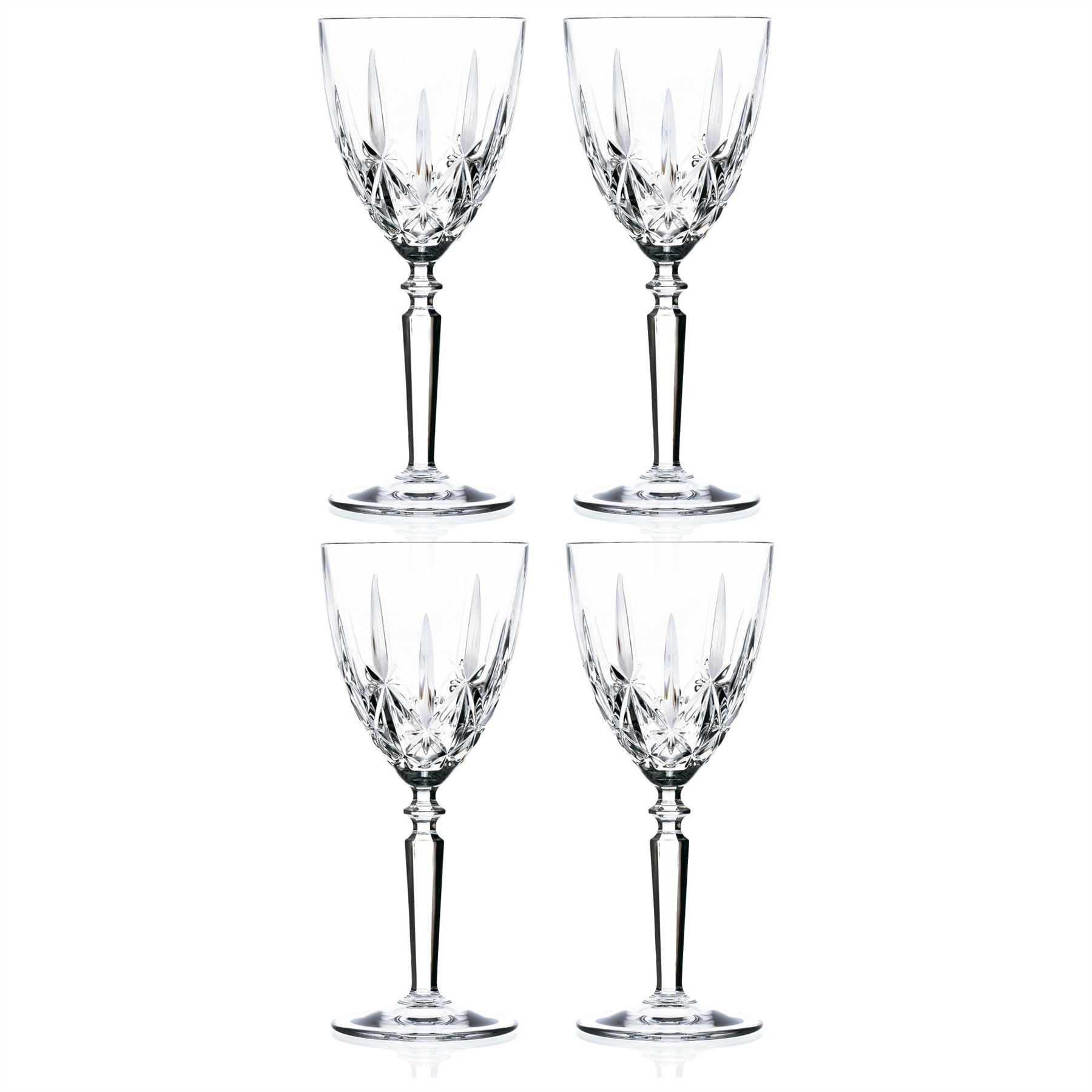 RCR Crystal Orchestra Wine Glasses Red White Drinking Glass 290ml x4