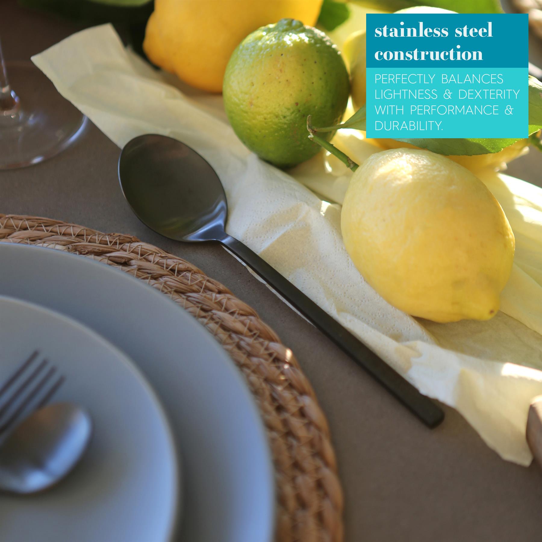 Edelstahl Dessertlöffel 20 cm Esszimmer Küche Abendessen Suppe Besteck Set - Bild 4 von 38