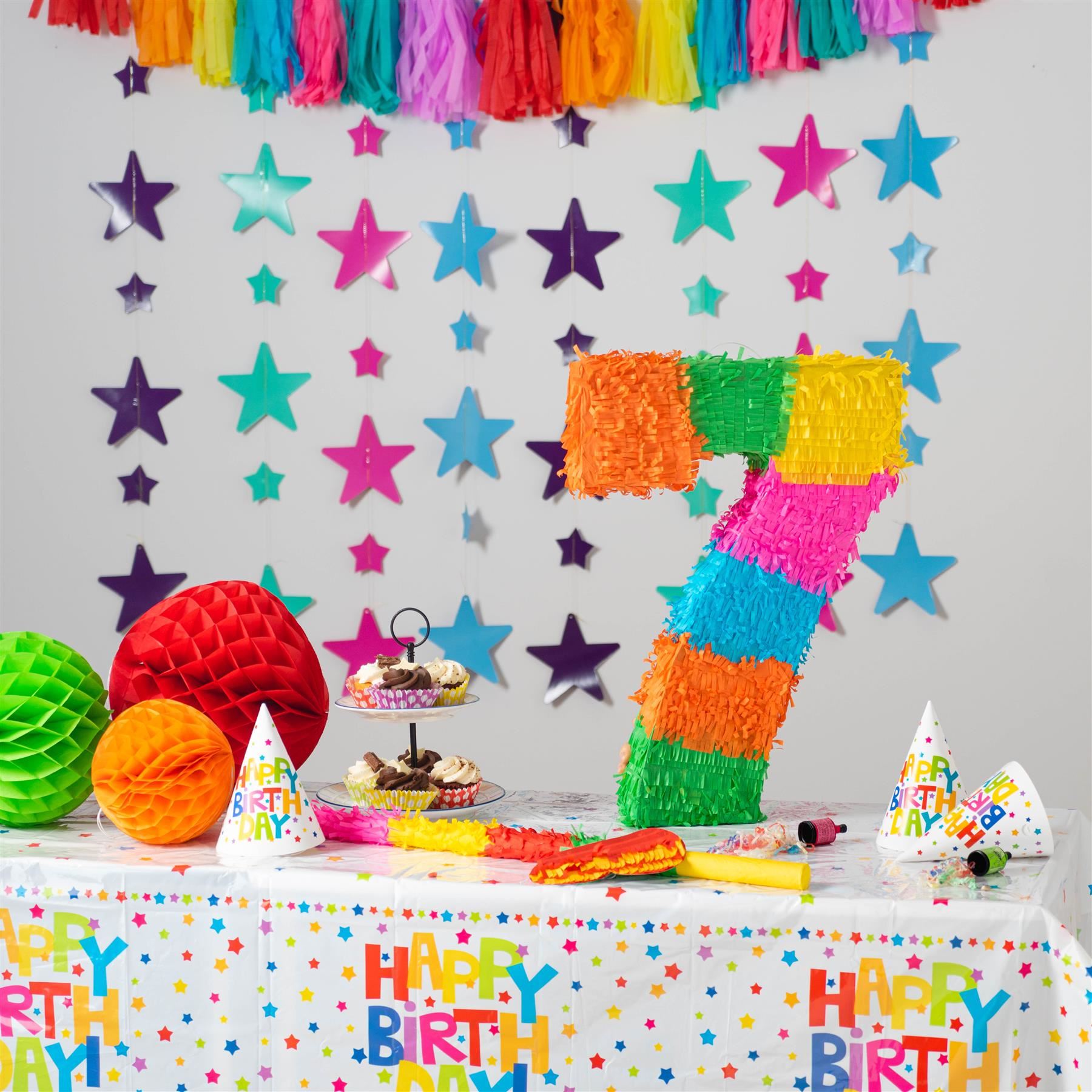 Party Pinatas Set with Stick & Blindfold Pink Stick Birthday Party Game - Picture 51 of 148
