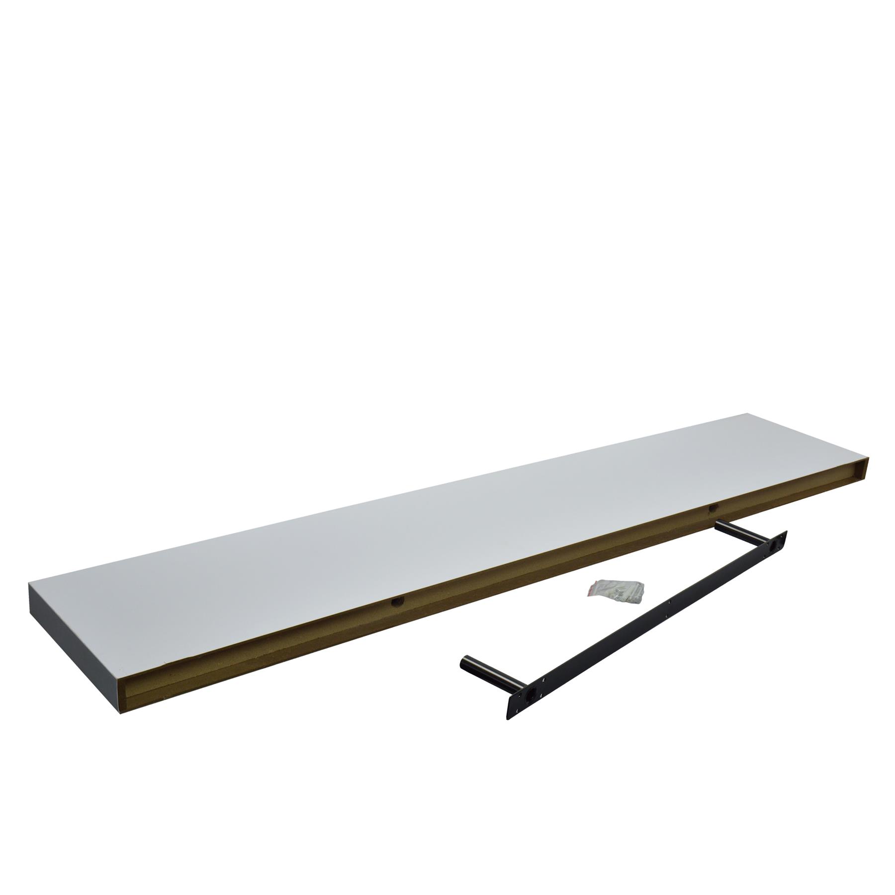 Schwebendes Wandregal - aus Holz - 120 cm - Weiß | eBay