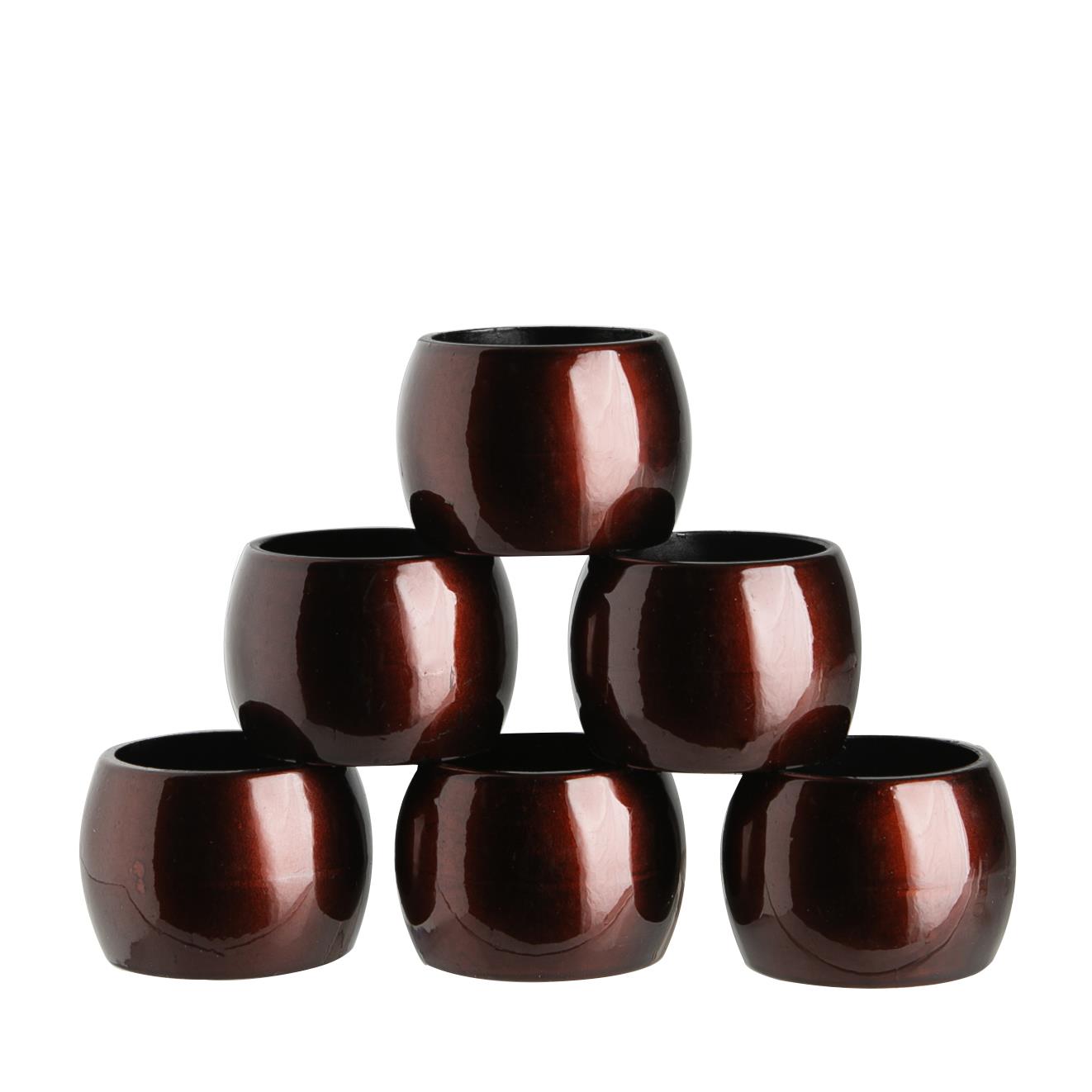Argon Tableware Metallic Napkin Rings - 4.5cm - Pack of 6 - Picture 14 of 19