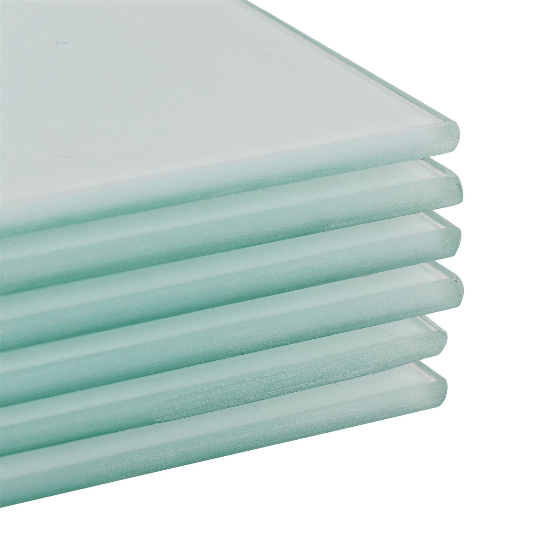 12pc Glass Placemats & Square Coasters Set Table Place Mats Set 30cm x 20cm - Picture 23 of 26