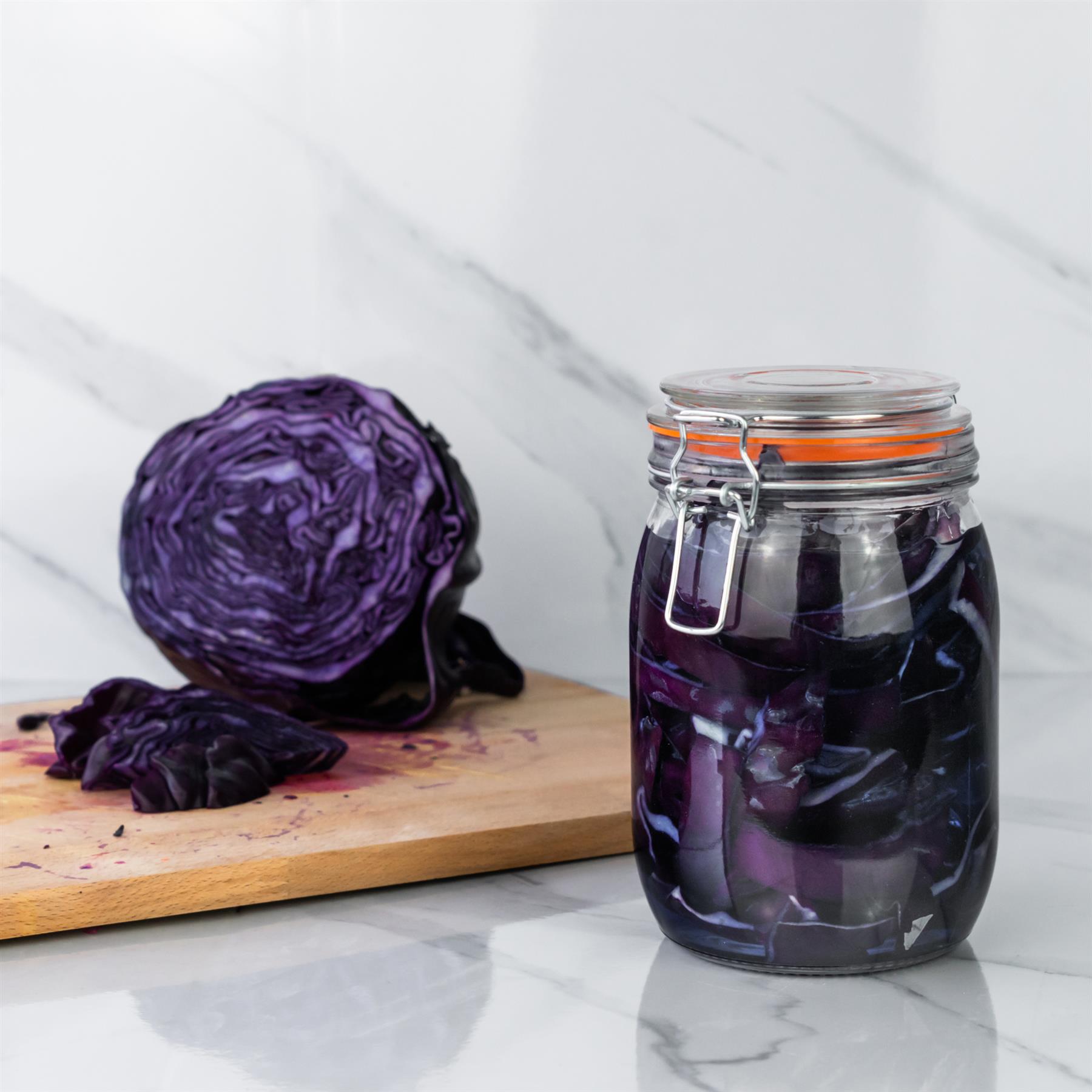 Glass Storage Jars Airtight Clip Top Lid Food Preserve Preserving Jar 1 Litre - Picture 17 of 24