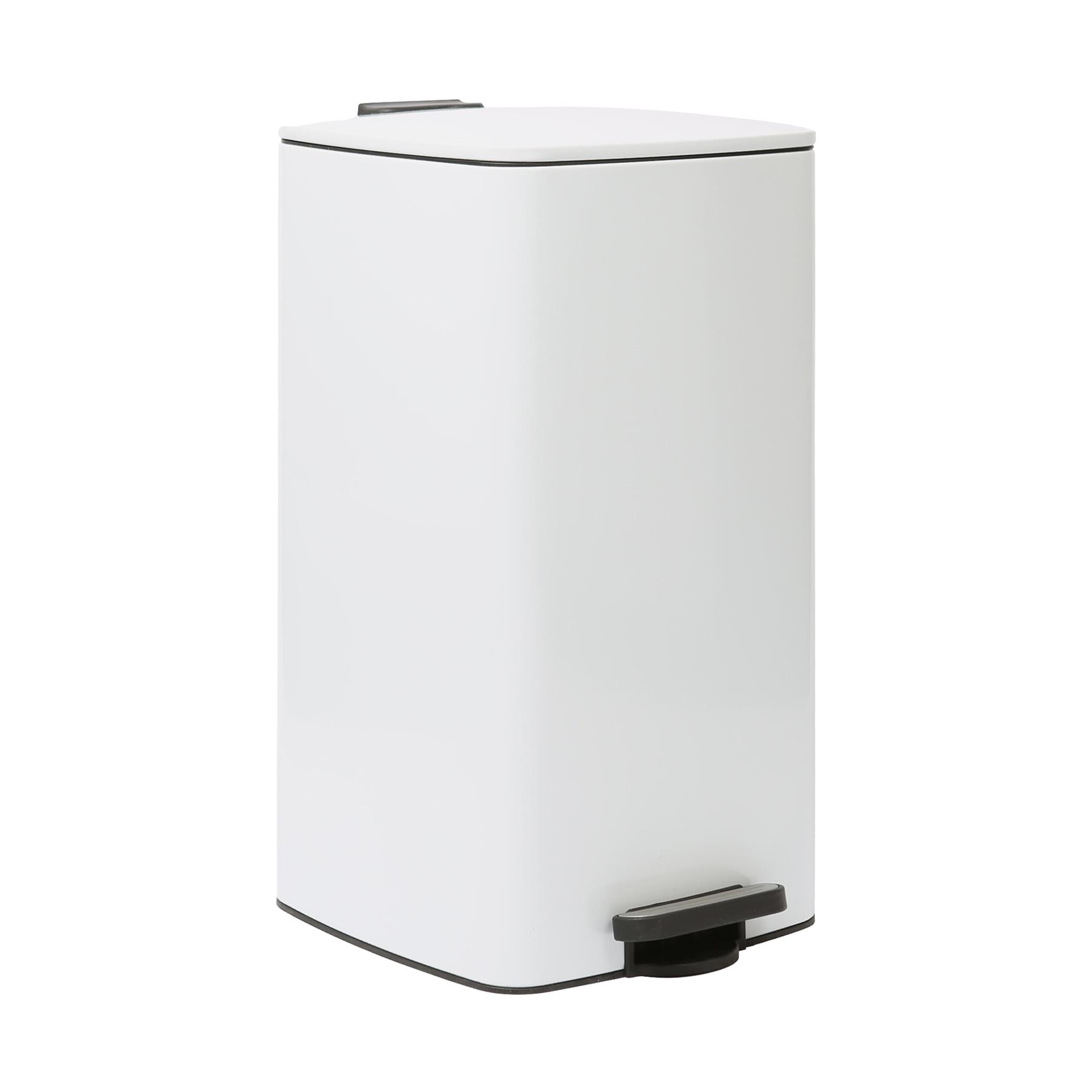 1x 30L Square Stainless Steel Kitchen Pedal Bin Modern Rubbish Waste Dustbin - Picture 27 of 33