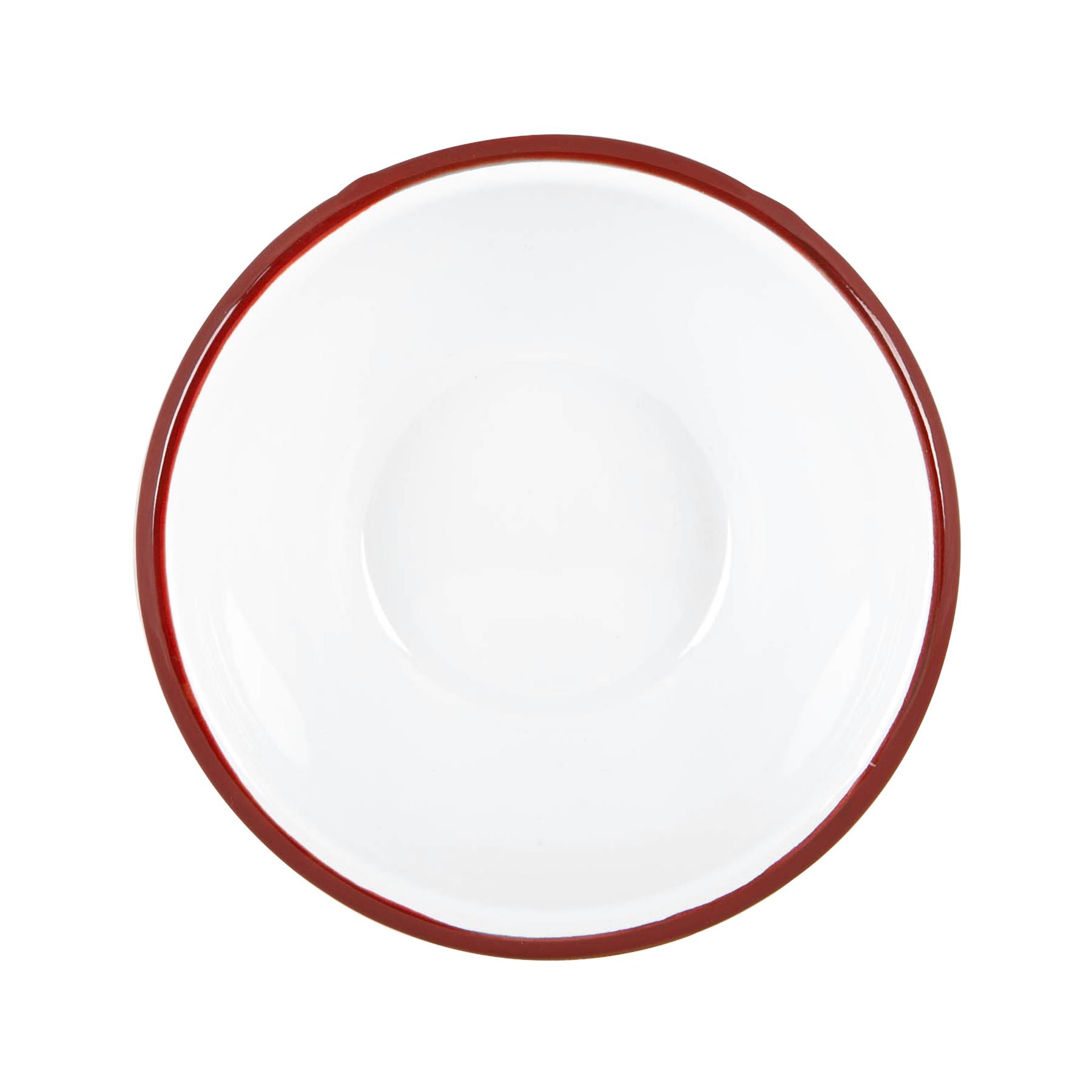 Cuencos de metal esmaltados blancos para el hogar al aire libre camping comedor platos de comida 16 cm - Imagen 27 de 35