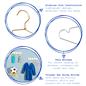 10x children's coat hangers ultra thin metal wire kids
