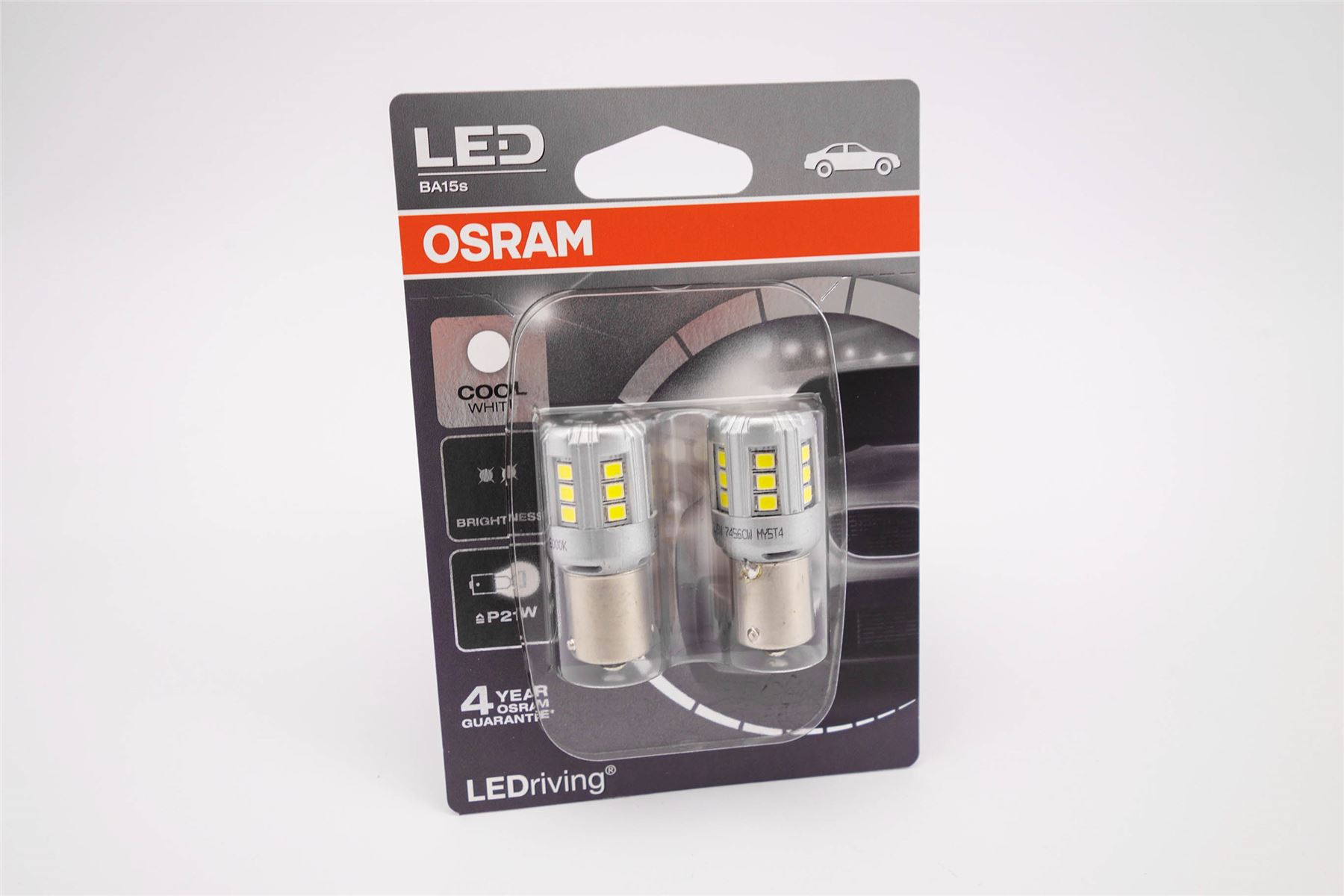 P21W 21W x2 Osram LED Cool White Indicator Repeater Bulbs 6000K | eBay