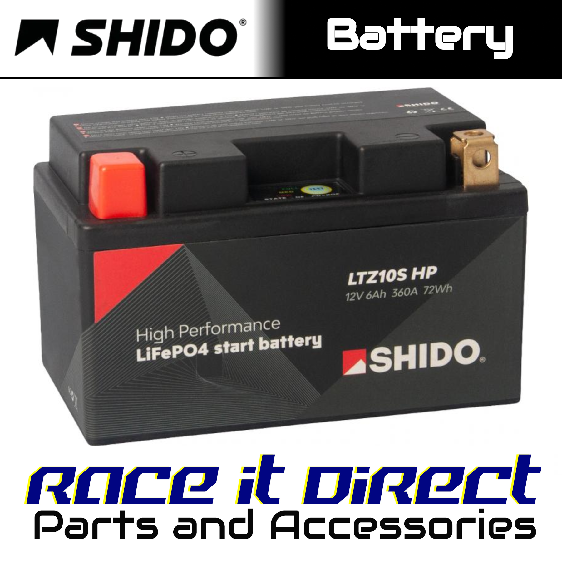 Battery for APRILIA Tuono 660 2021-2022 High Performance SHIDO