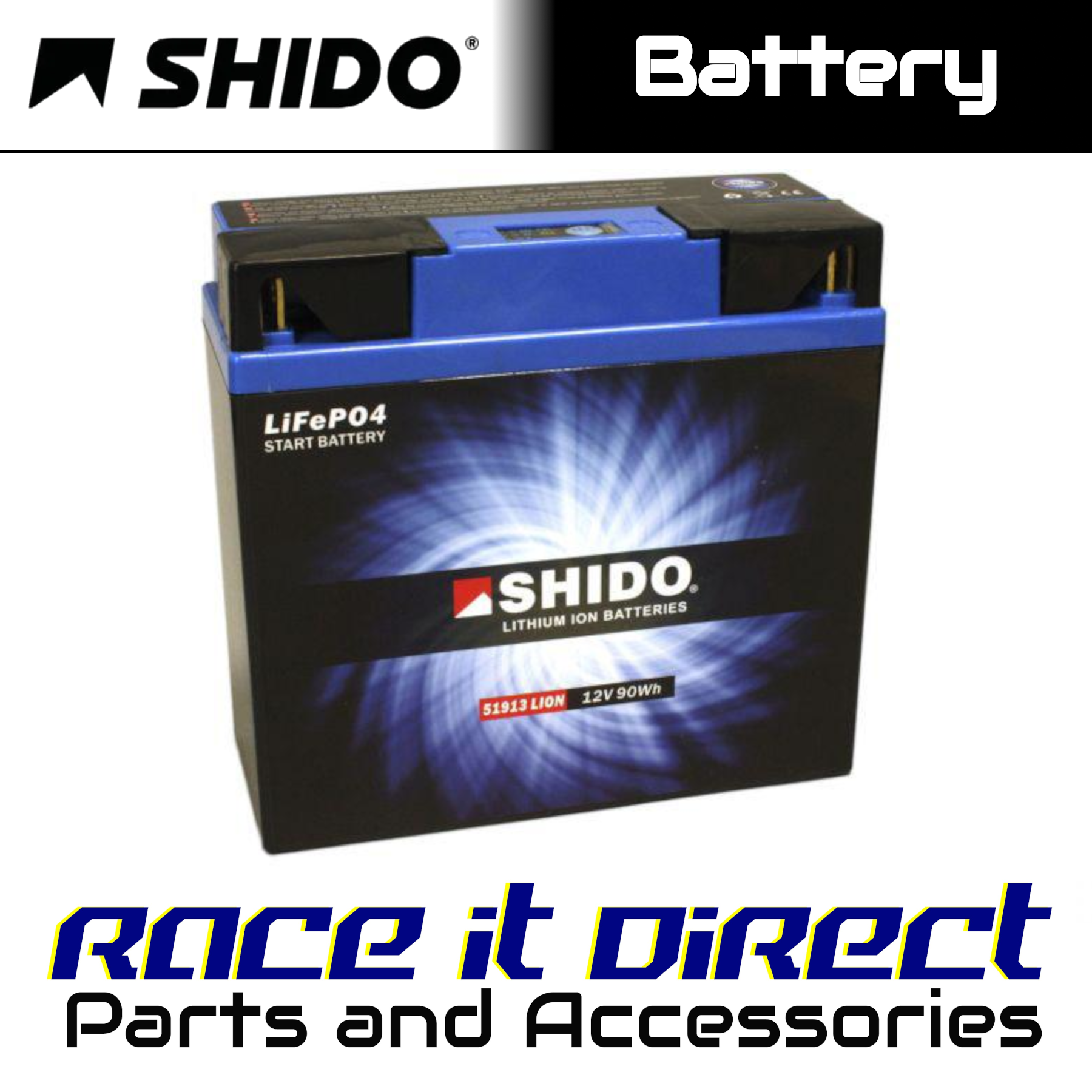 Battery for BMW K 1600 GT 2011-2016 SHIDO