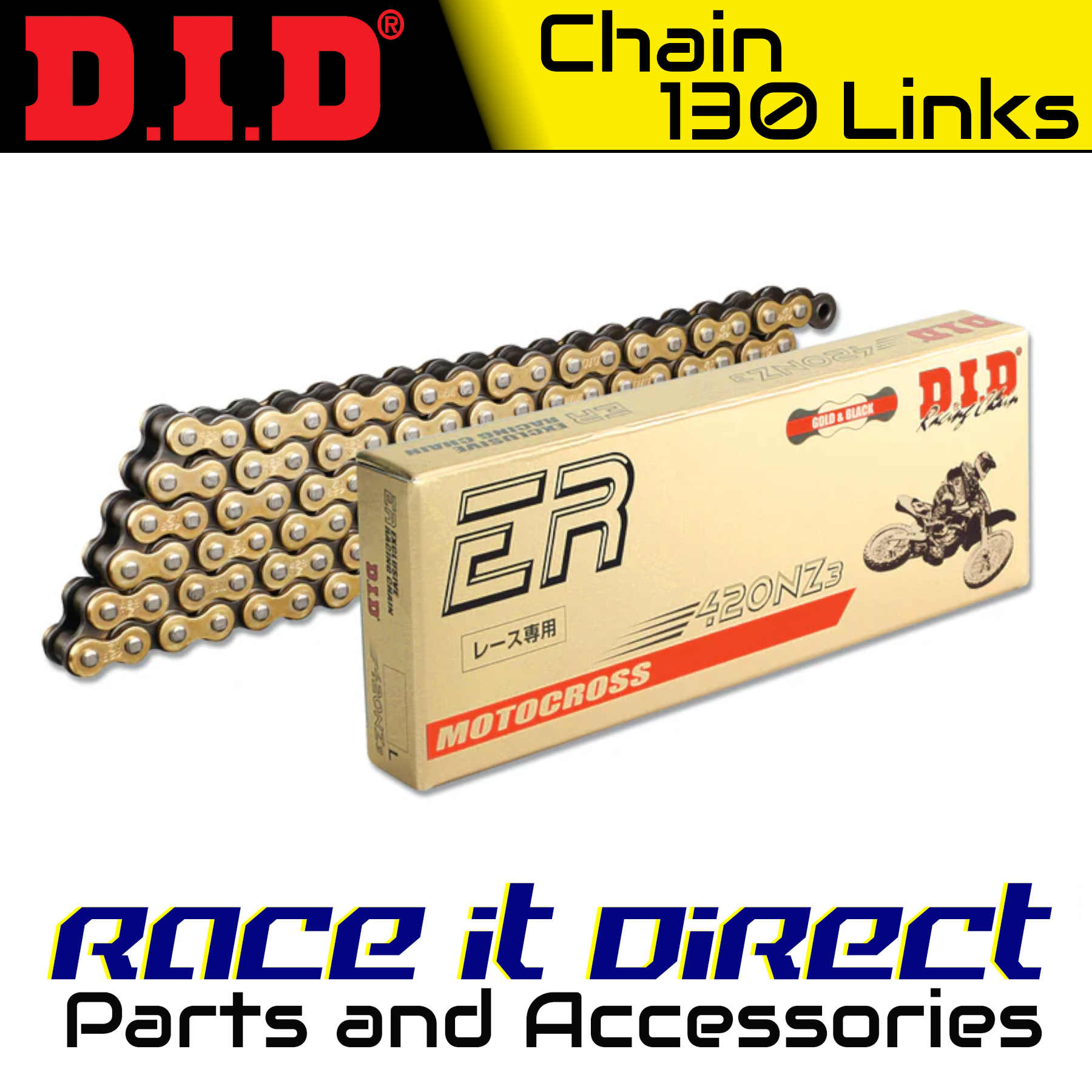 DID Chain for Derbi 50 Senda R X-Race 2004-2011 Gold Pro-MX | eBay