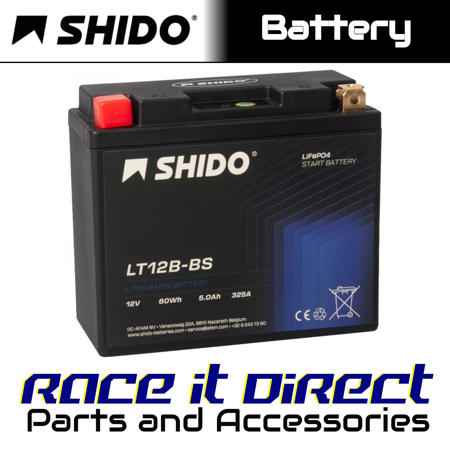 Battery for DUCATI 1200 Multistrada DVT 2015-2017 SHIDO