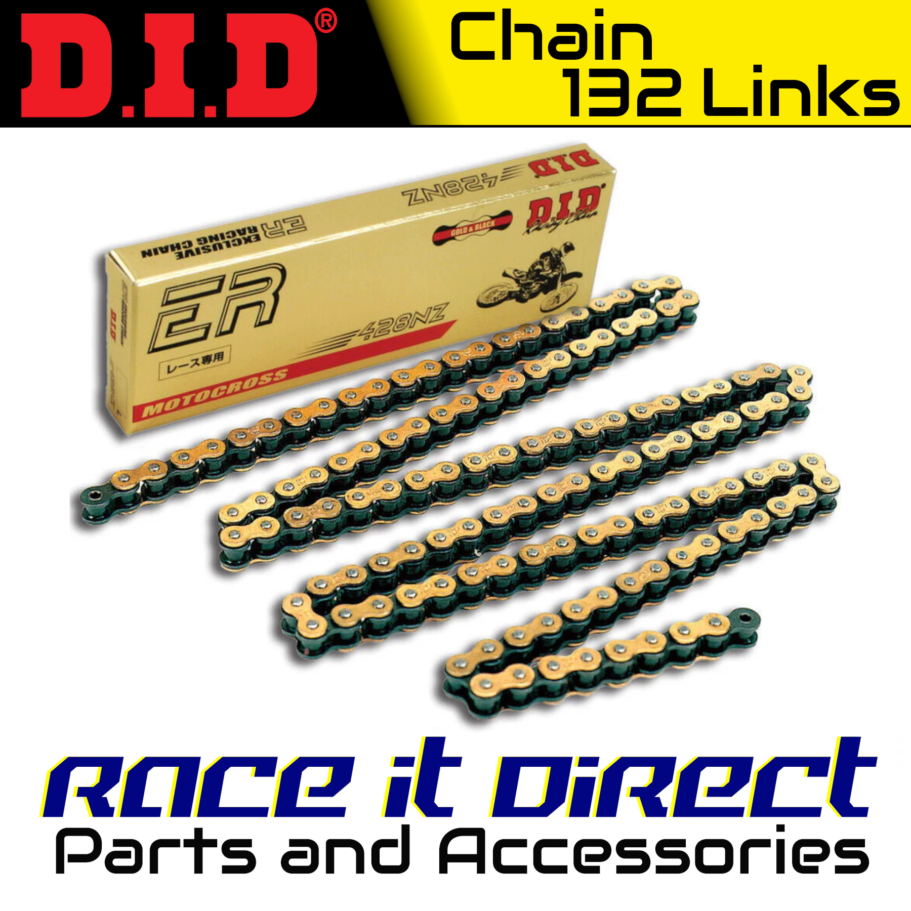 DID Chain for Yamaha MT125 ABS 2015-2019 Gold Pro-MX | eBay UK