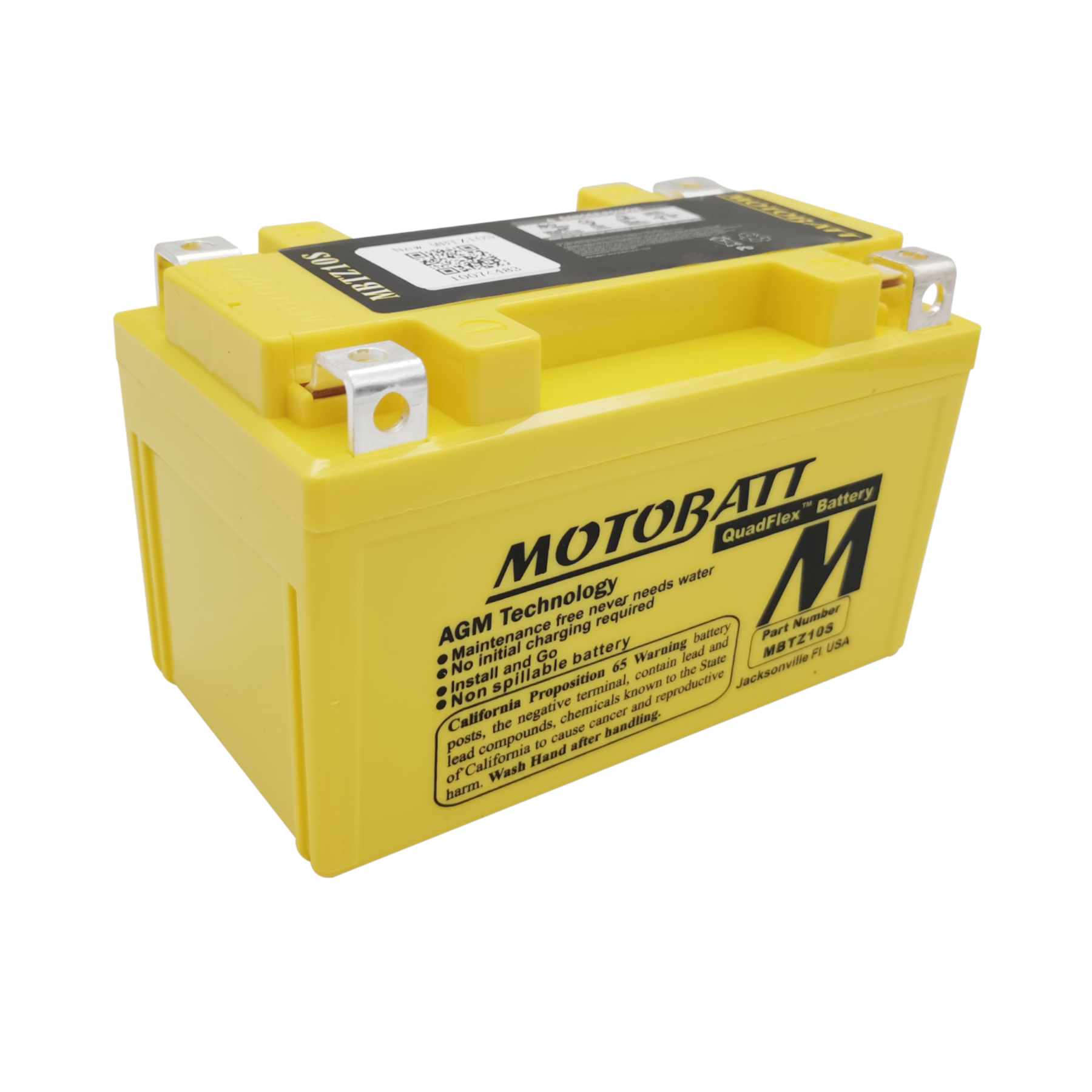 Motobatt Premium Battery for Kawasaki ZX 1002 Ninja ZX-10R ABS