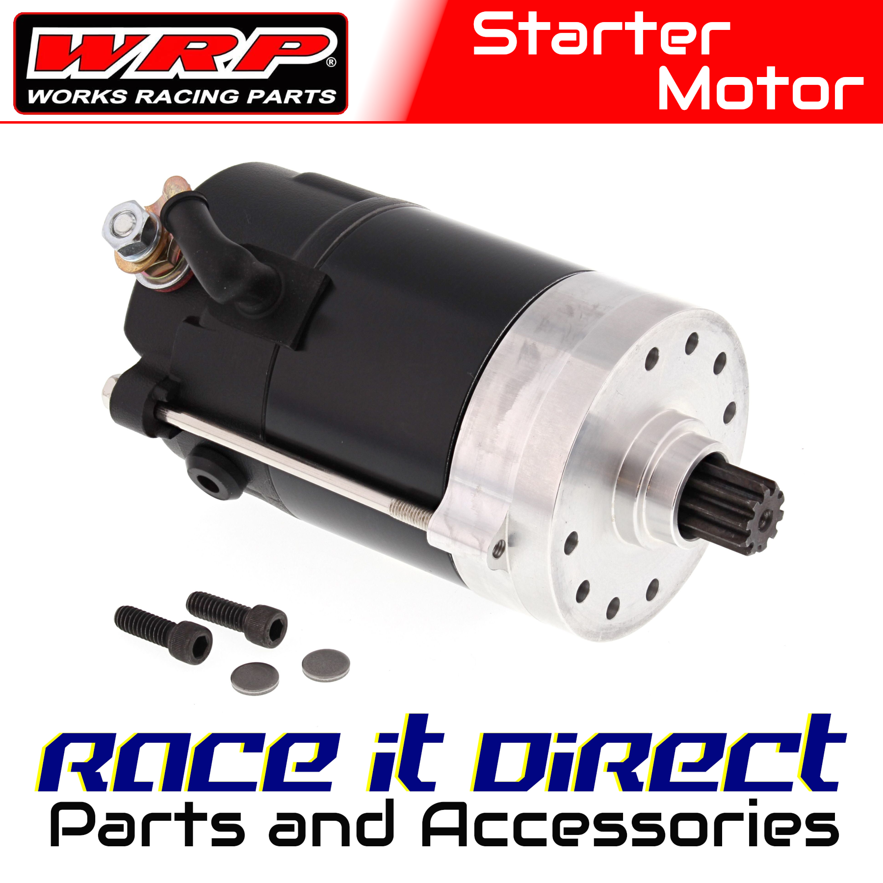 ちぃ　0808 Starter Motor 1.4 Harley FXWG Wide Glide 1980-1988 Black Hitachi