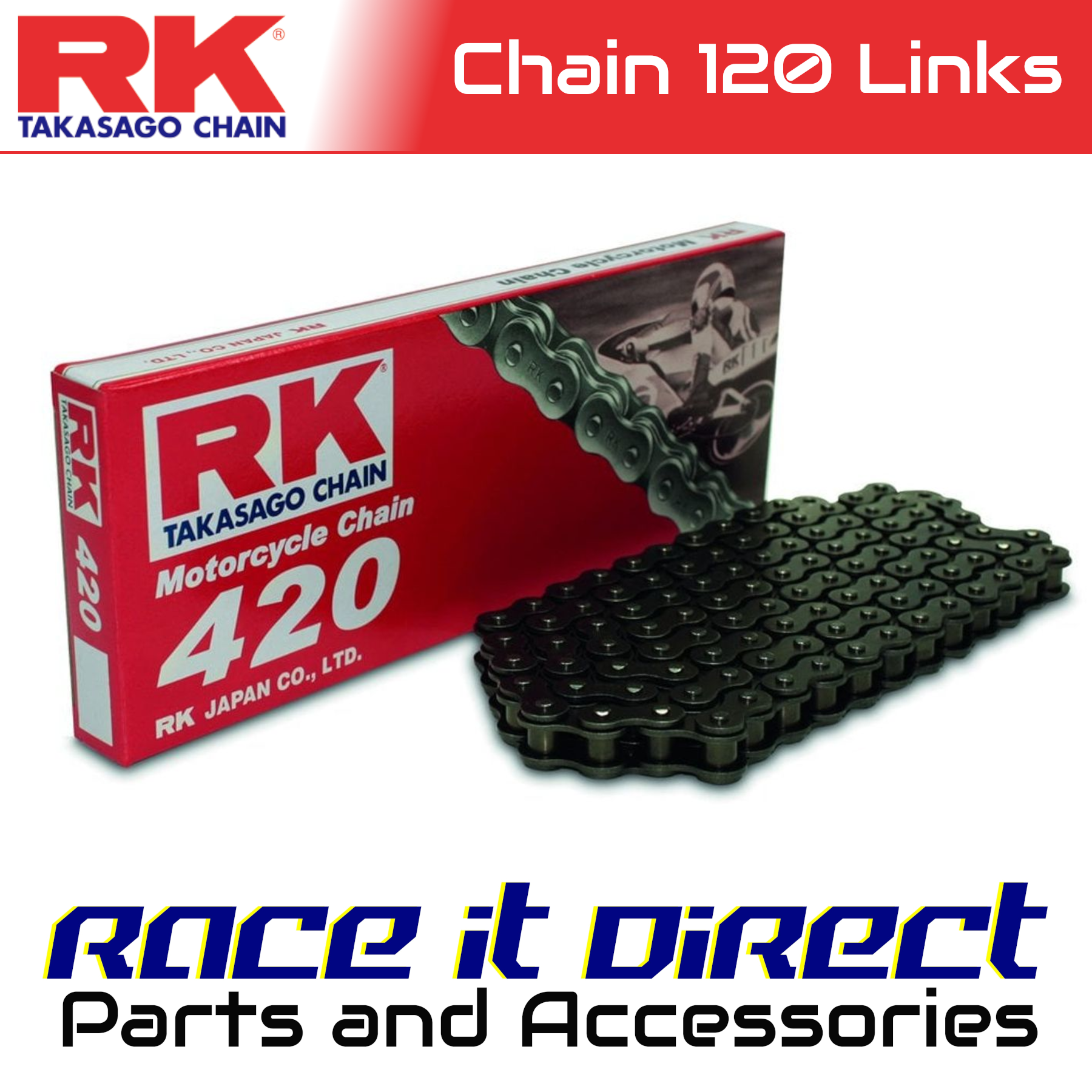 RK Chain for Kawasaki KX80 L 1990 Black | eBay