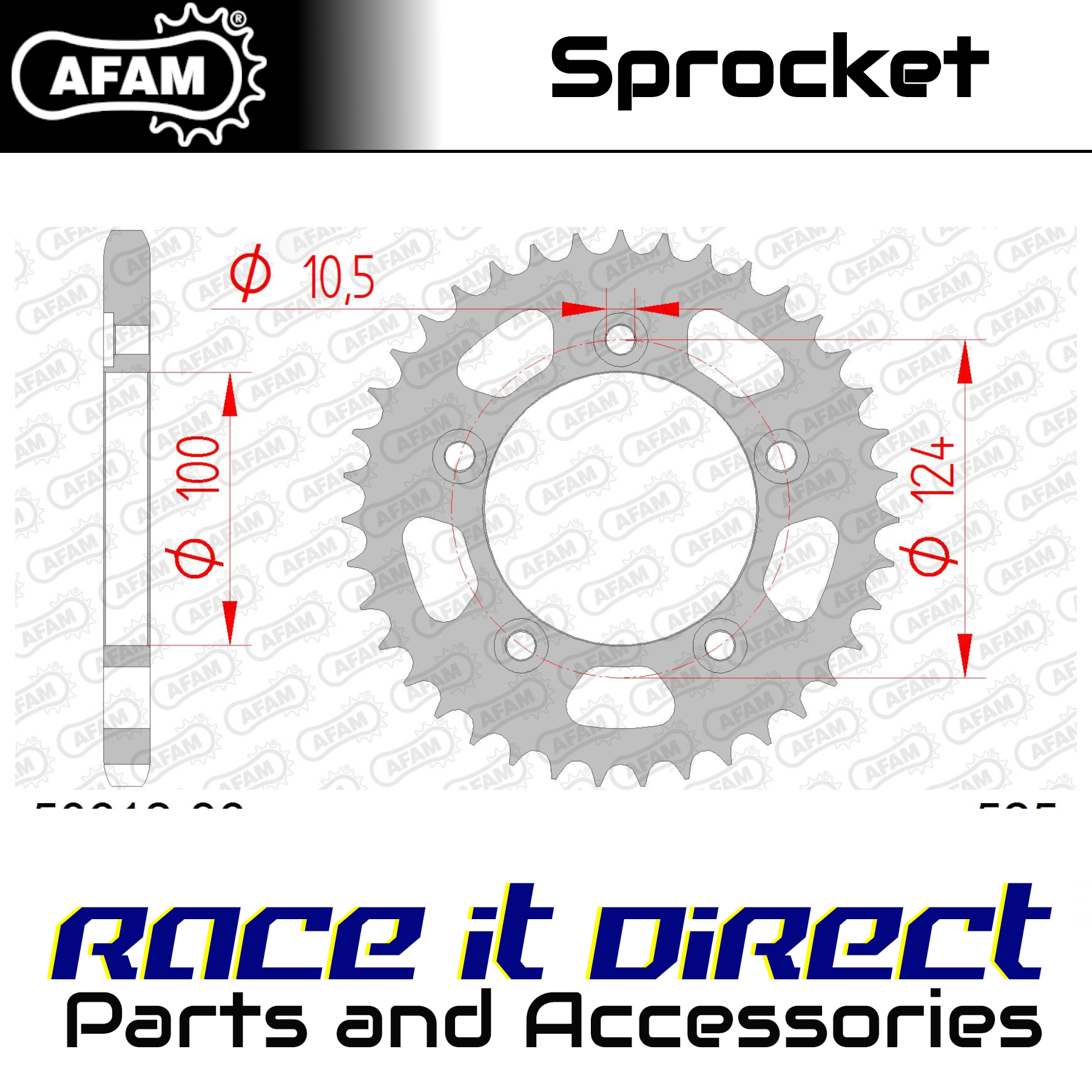 Sprocket for DUCATI 999 R 2003-2006 36T Rear AFAM