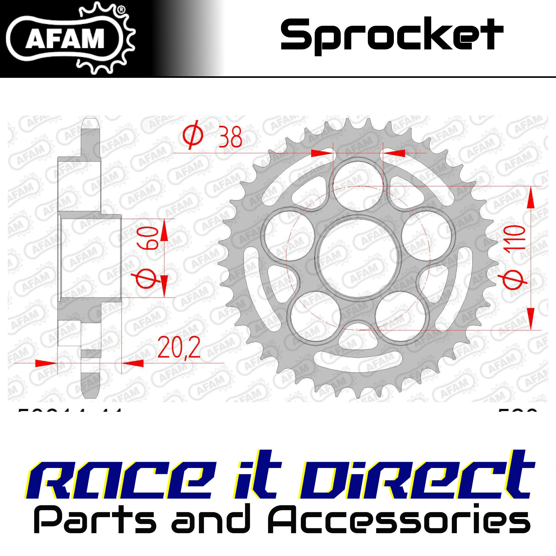 Sprocket for DUCATI 800 S2R Monster Dark 2005-2006 41T Rear AFAM