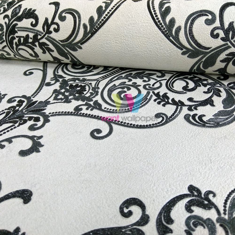 Arthouse Valdina Vintage Damask Muster Tapete Strukturiertes Vinyl