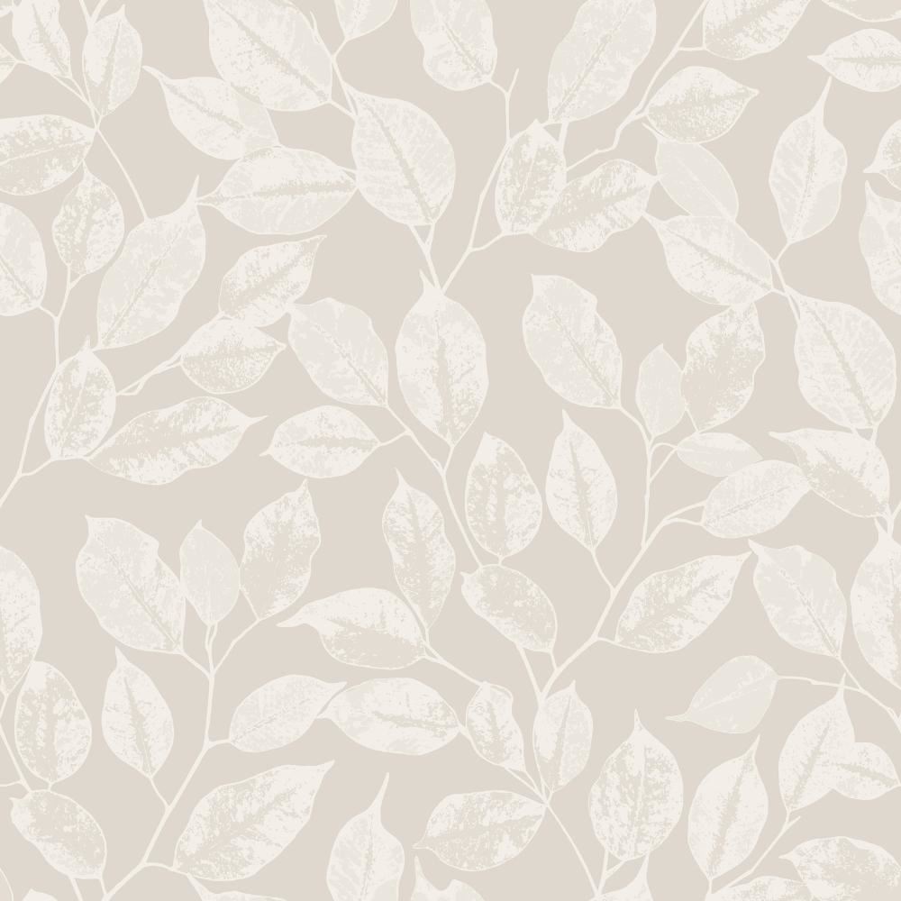rasch floral leaf pattern wallpaper modern metallic silver leaves