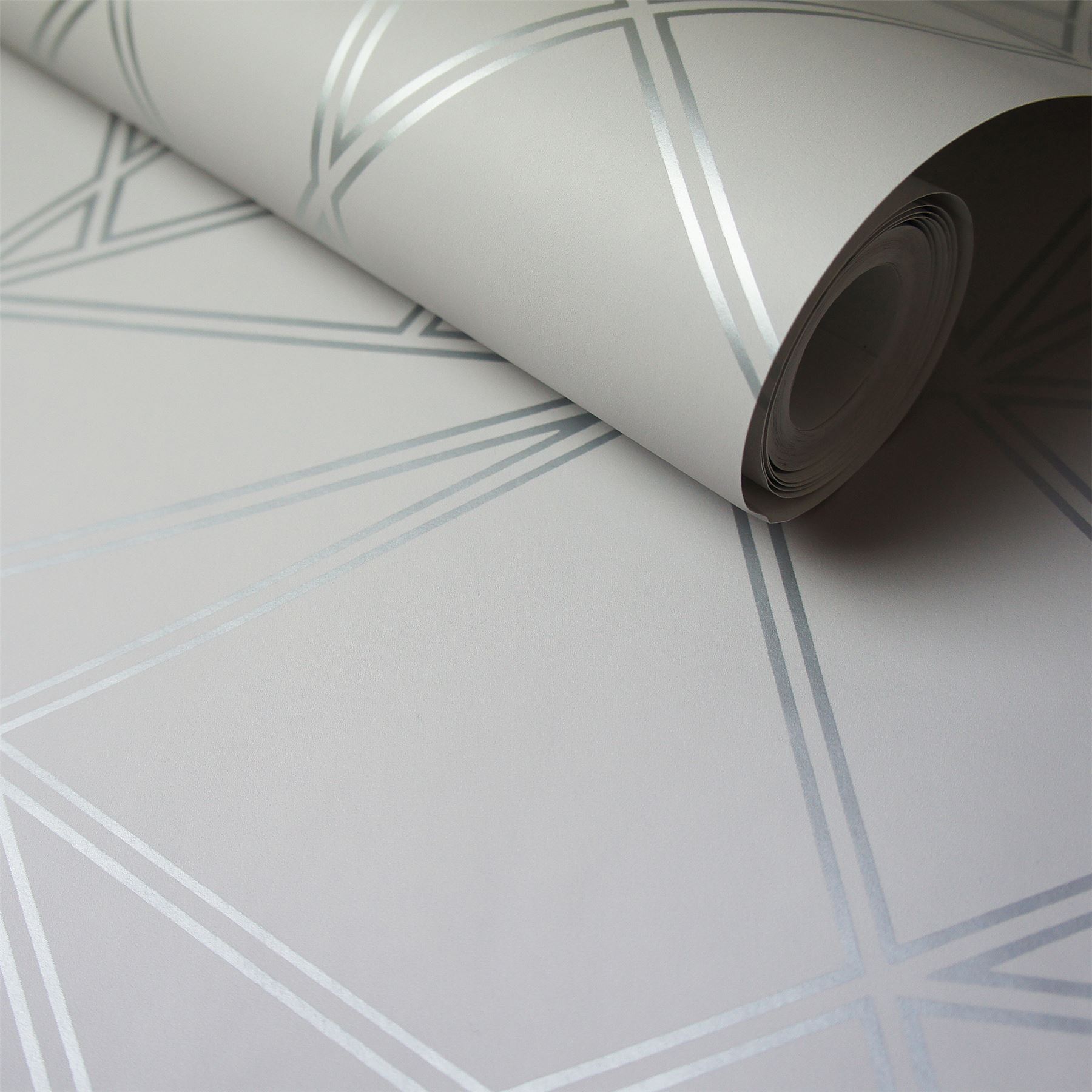 Holden Décor Paladium Modern Metallic Stripe Geometric Smooth Wallpaper - Picture 10 of 29