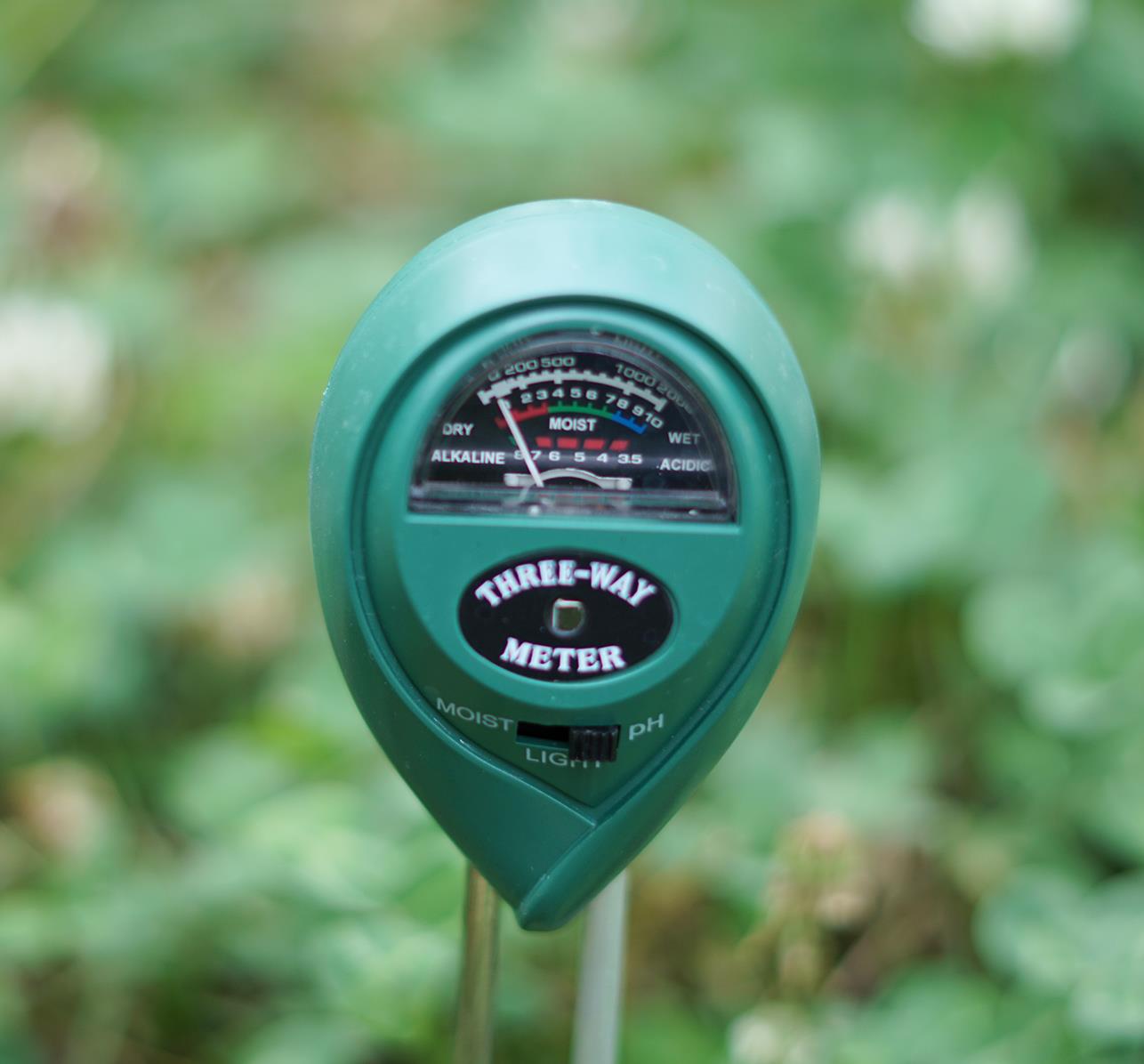 3in1 Soil PH Tester Water Moisture Light Test Meter Kit For Garden