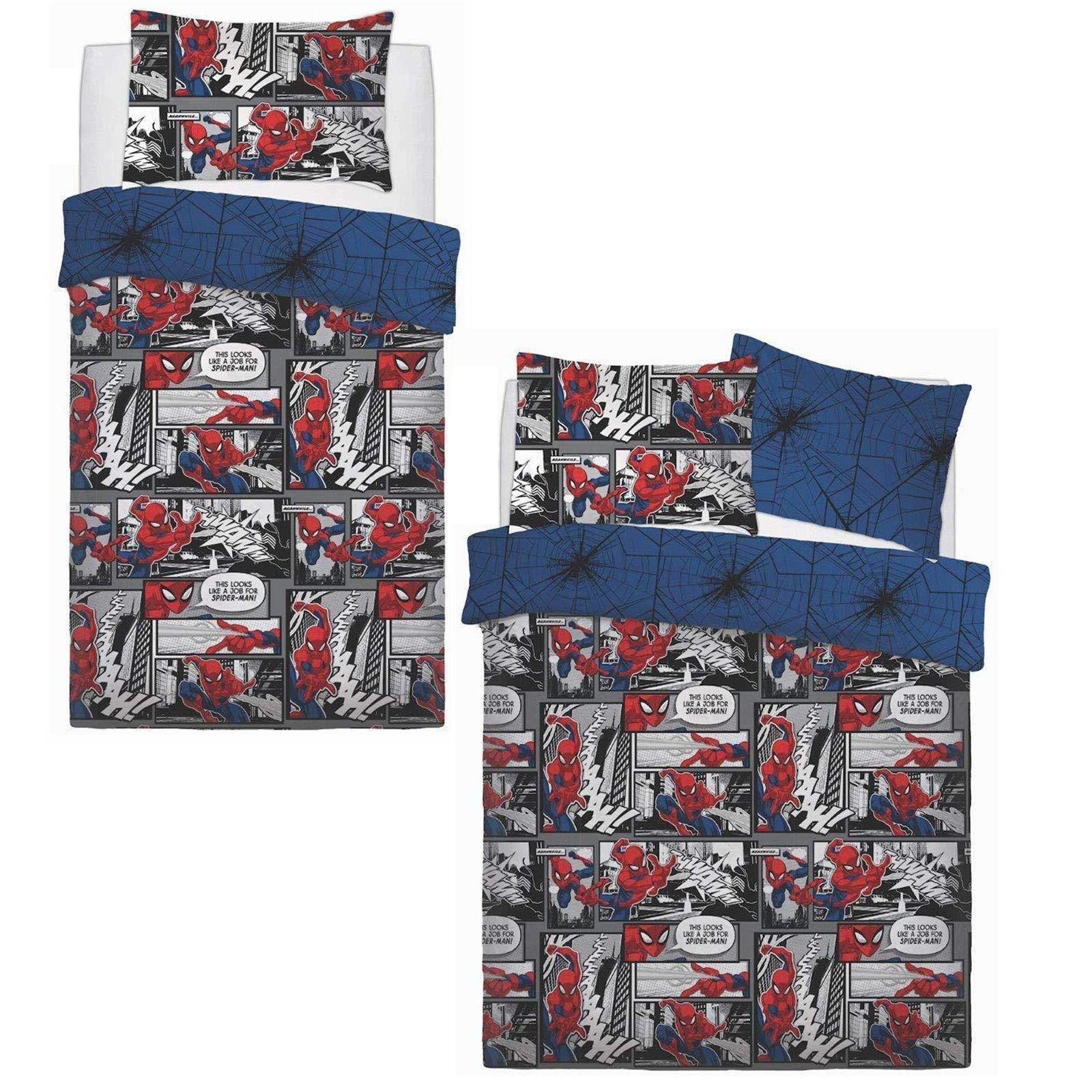 spiderman cot bed duvet set