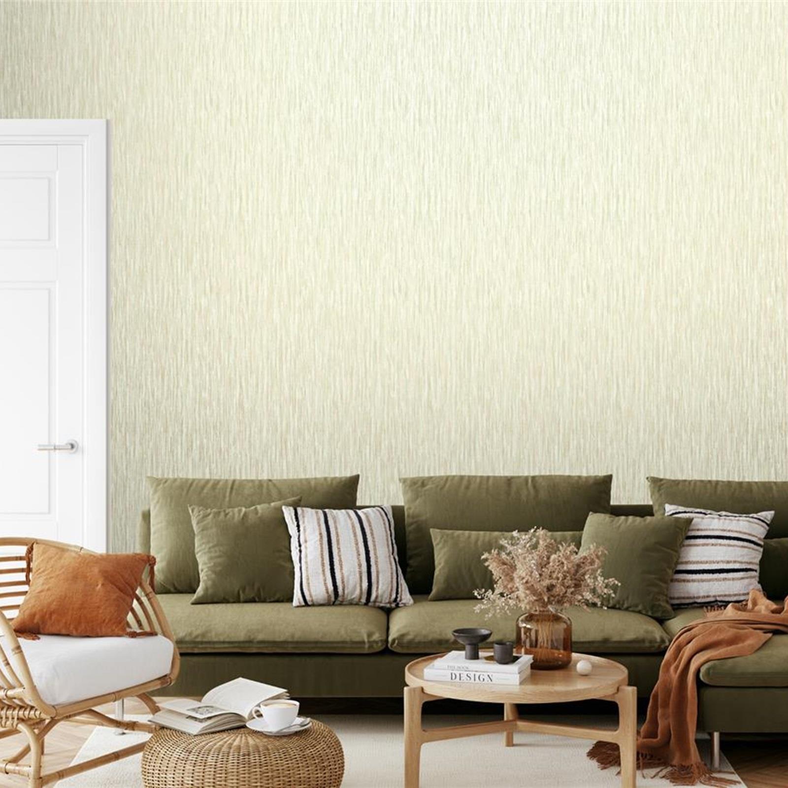 Rasch Plain Stripe Wallpaper Elegant Homes Rosalie Smooth Texture Effect Modern - Picture 9 of 10