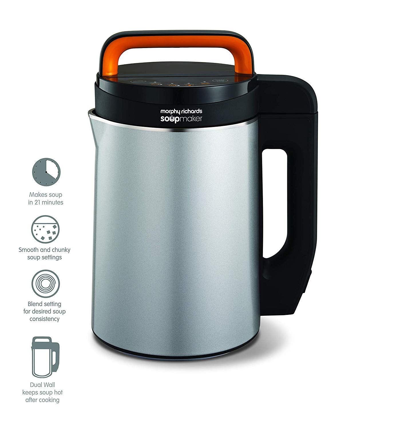 Morphy Richards Soup Maker Stainless Steel Silver 1.6l Electric Machine