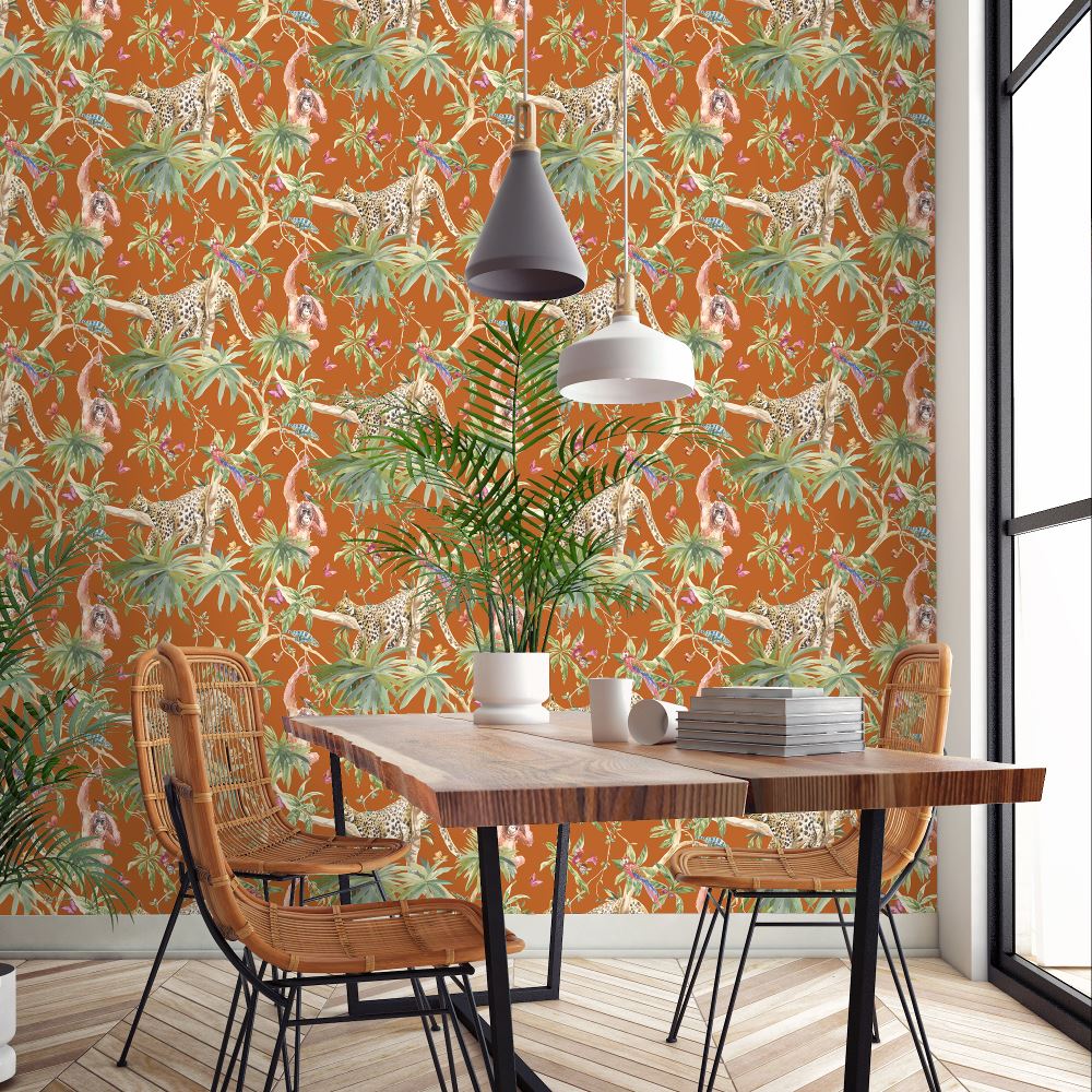 Jungle Forest Animal Wallpaper Leopard Deer Tiger Snake Leopard Zebra Skin Print - Picture 43 of 72
