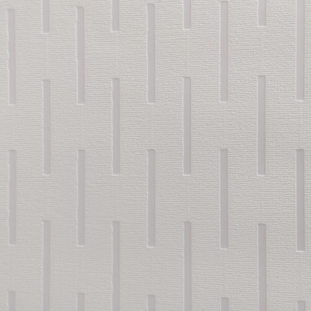NEW ARTHOUSE WAVE WHITE BLOWN VINYL TEXTURE STRIPE PAINTABLE WALLPAPER