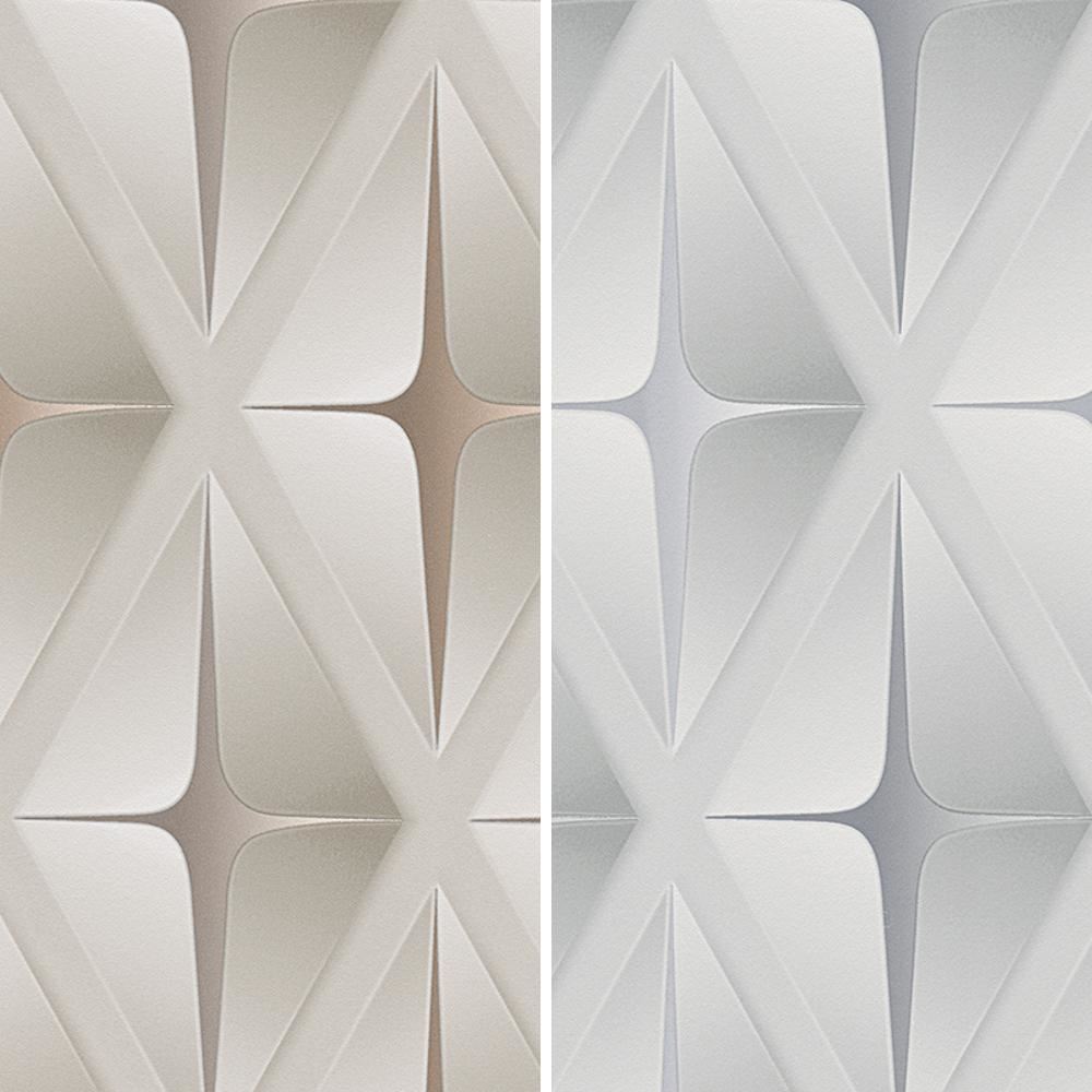 Decorativos 2x A4 Phoenix Marfil papel flocado