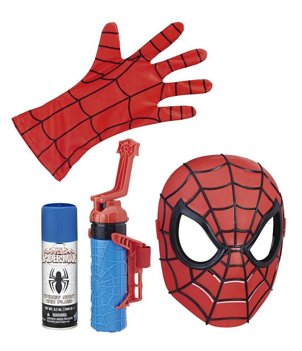 Marvel Comics Spiderman slinger 2in1 Water  Shooter Glove Mask Toy Playset eBay