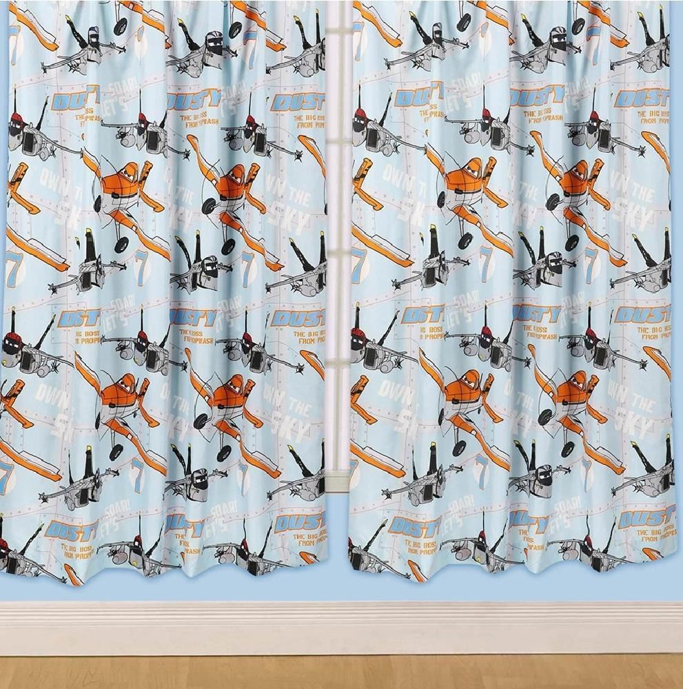 Cartoon Character Theme Curtains Childrens Kids Bedroom Ready Made Set