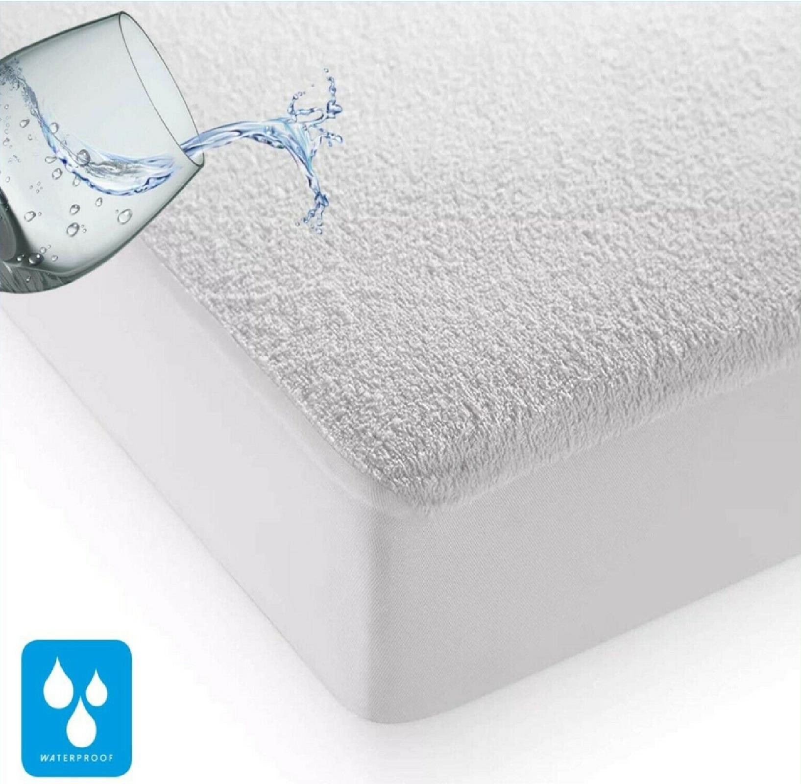 Waterproof Terry Towel Mattress Protector Fitted Bed Sheet Cover Topper