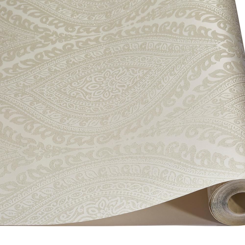 Grandeco Kismet Damask Pattern Wallpaper Metallic Glitter Motif Art Deco Roll - Picture 2 of 9