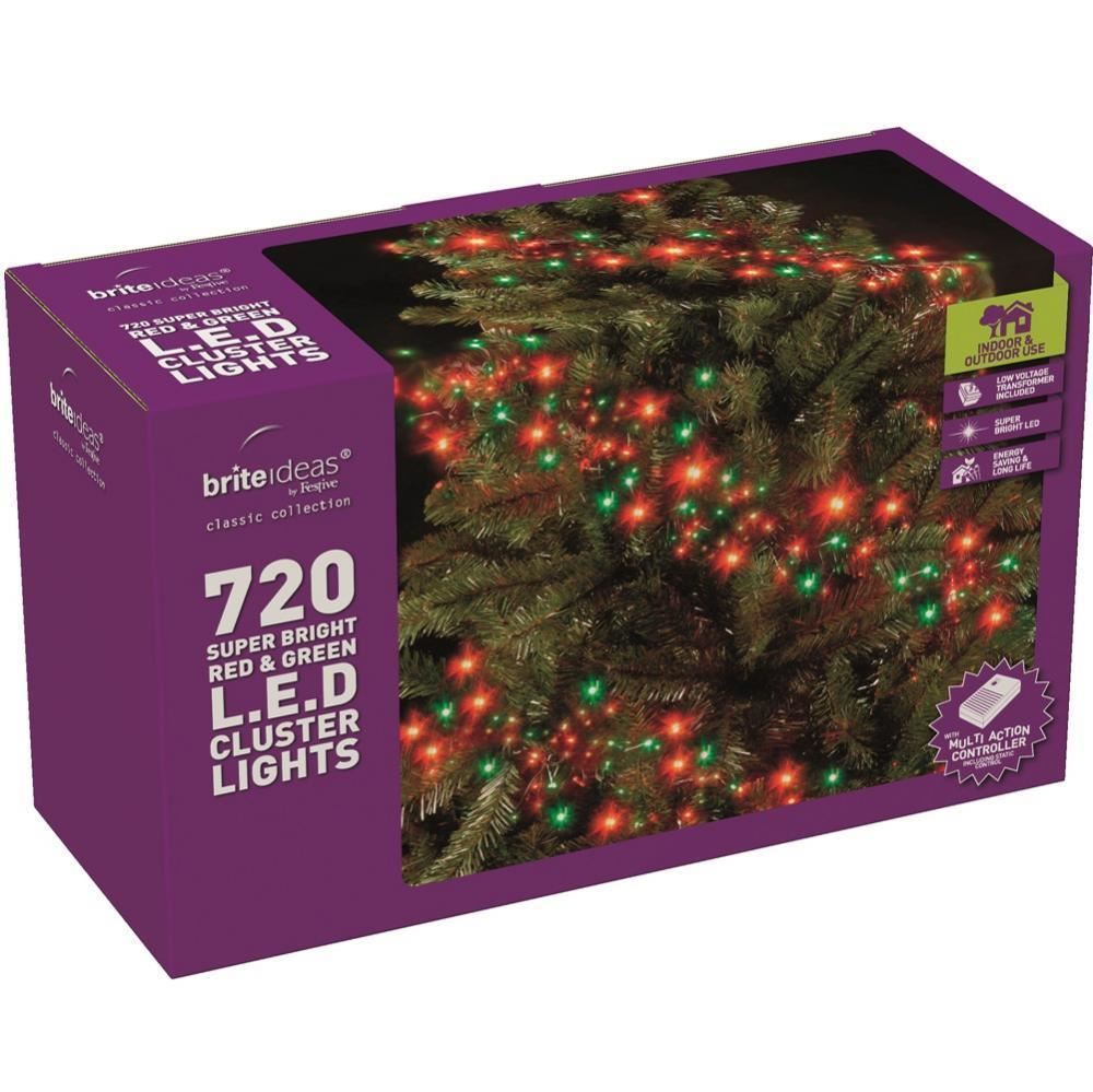 FESTIVE SUPER BRIGHT LED CLUSTER LIGHTS CHRISTMAS TREE LAMP XMAS