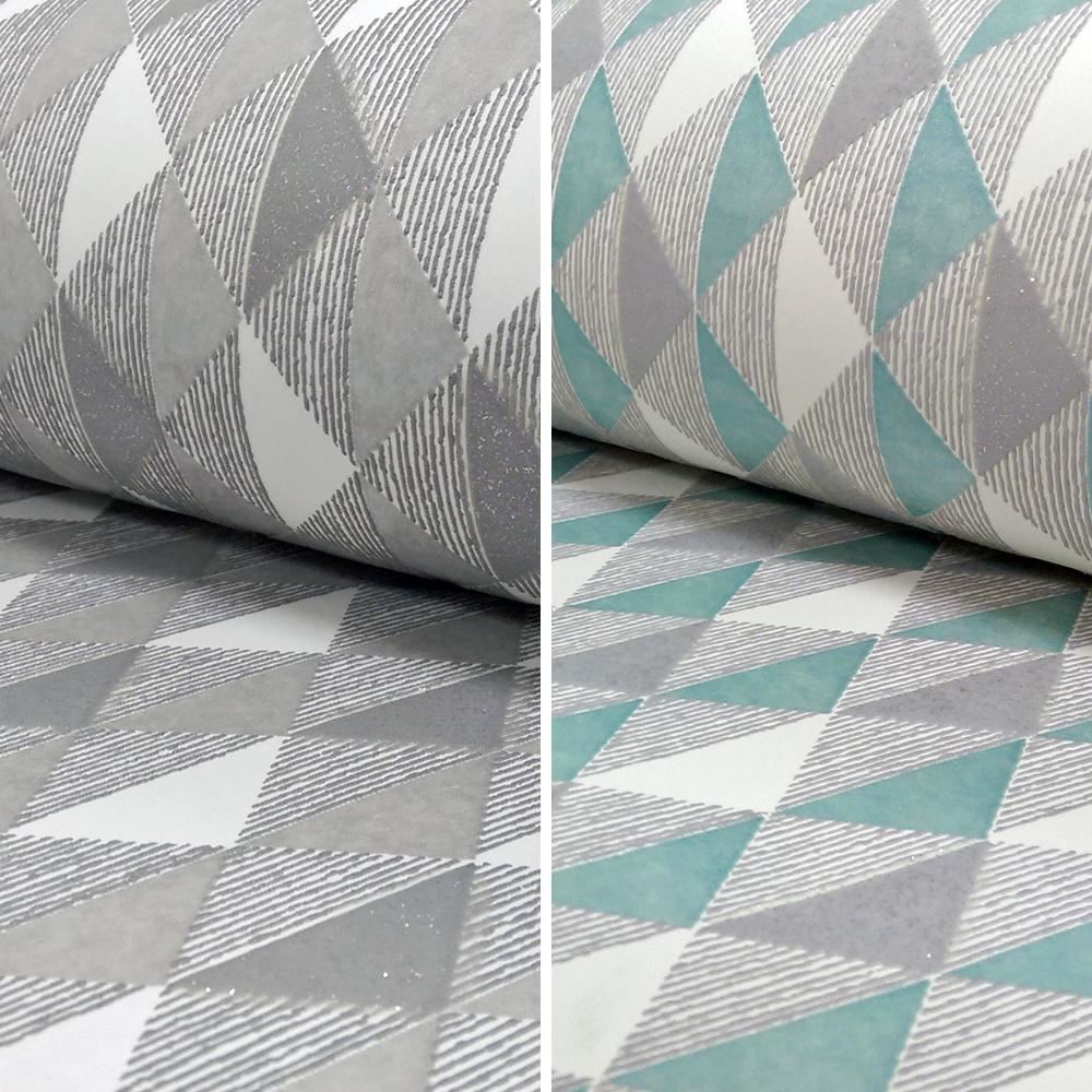 Neue Rasch Harlequin dreieckiger Streifenmuster Küche Badezimmer Vinyl