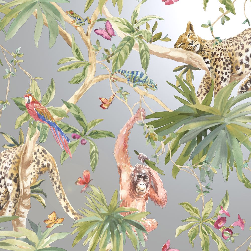 Jungle Forest Animal Wallpaper Leopard Deer Tiger Snake Leopard Zebra Skin Print - Picture 35 of 72