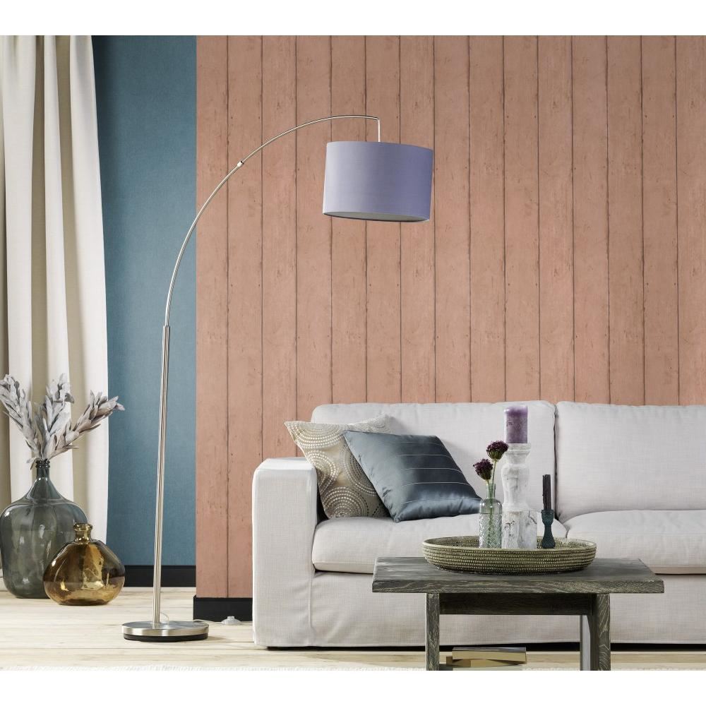 Rasch Becker Wood Beam Panel Pattern Wallpaper Realistic Faux Effect