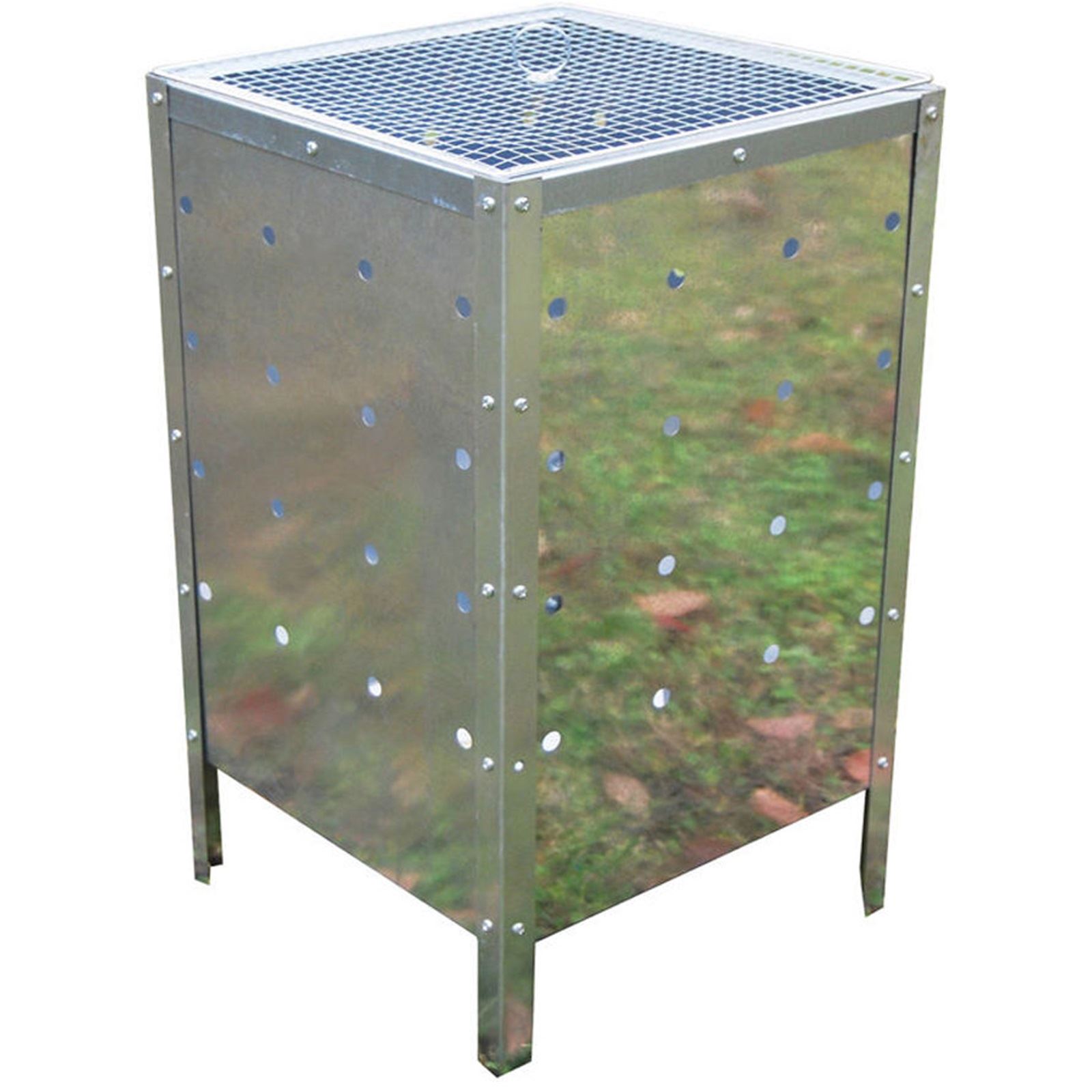 Incinerator Fire Bin 90l Burning Garden Galvanized Waste Wood Leaves