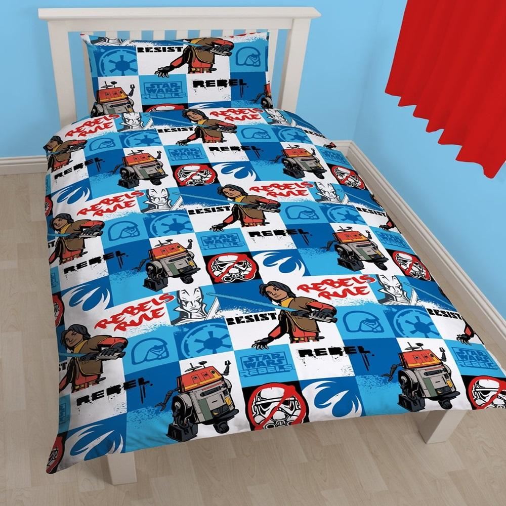 CARTOON CHARACTER SINGLE DUVET SET QUILT COVER KIDS CHILDRENS
