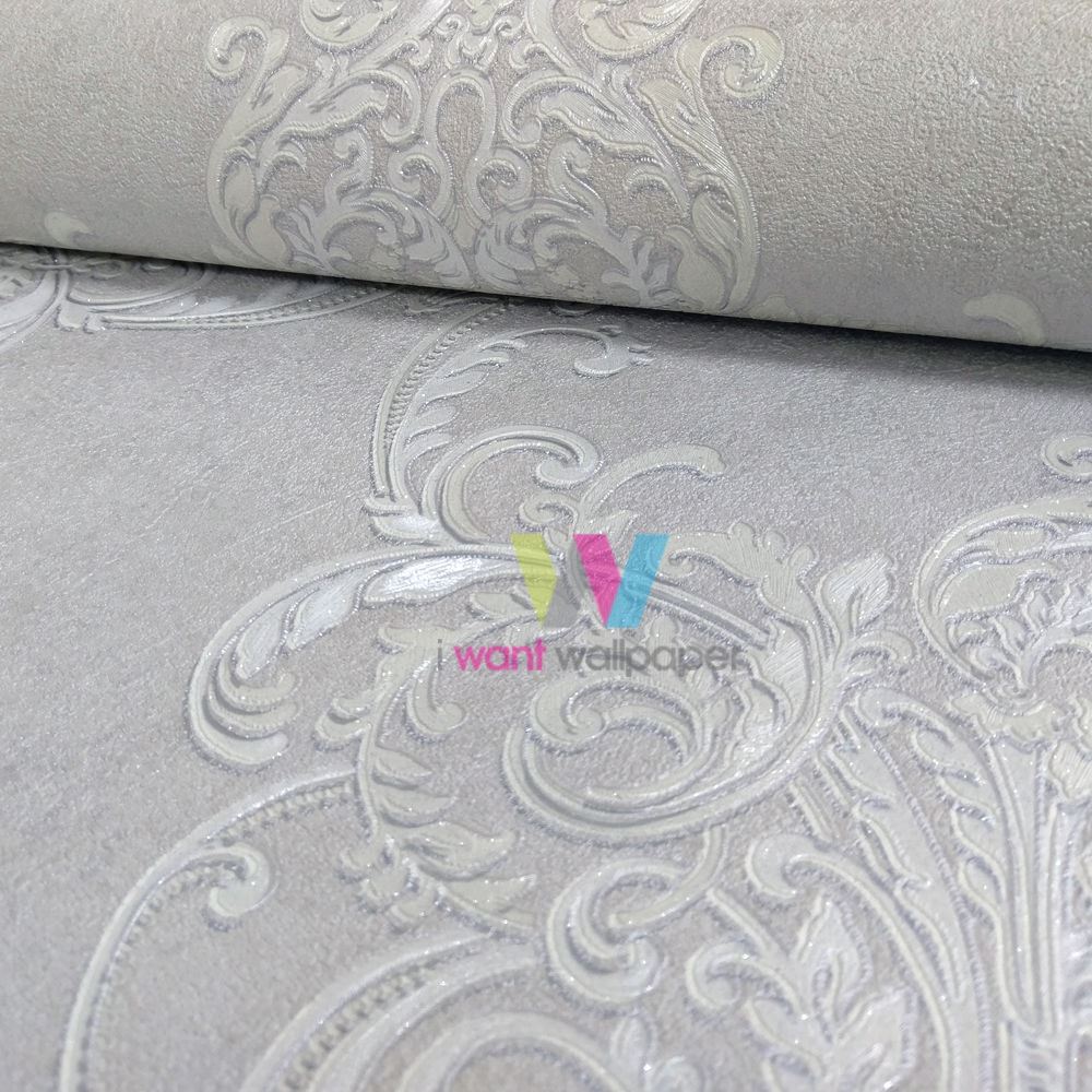 Arthouse Valdina Vintage Damask Muster Tapete Strukturiertes Vinyl