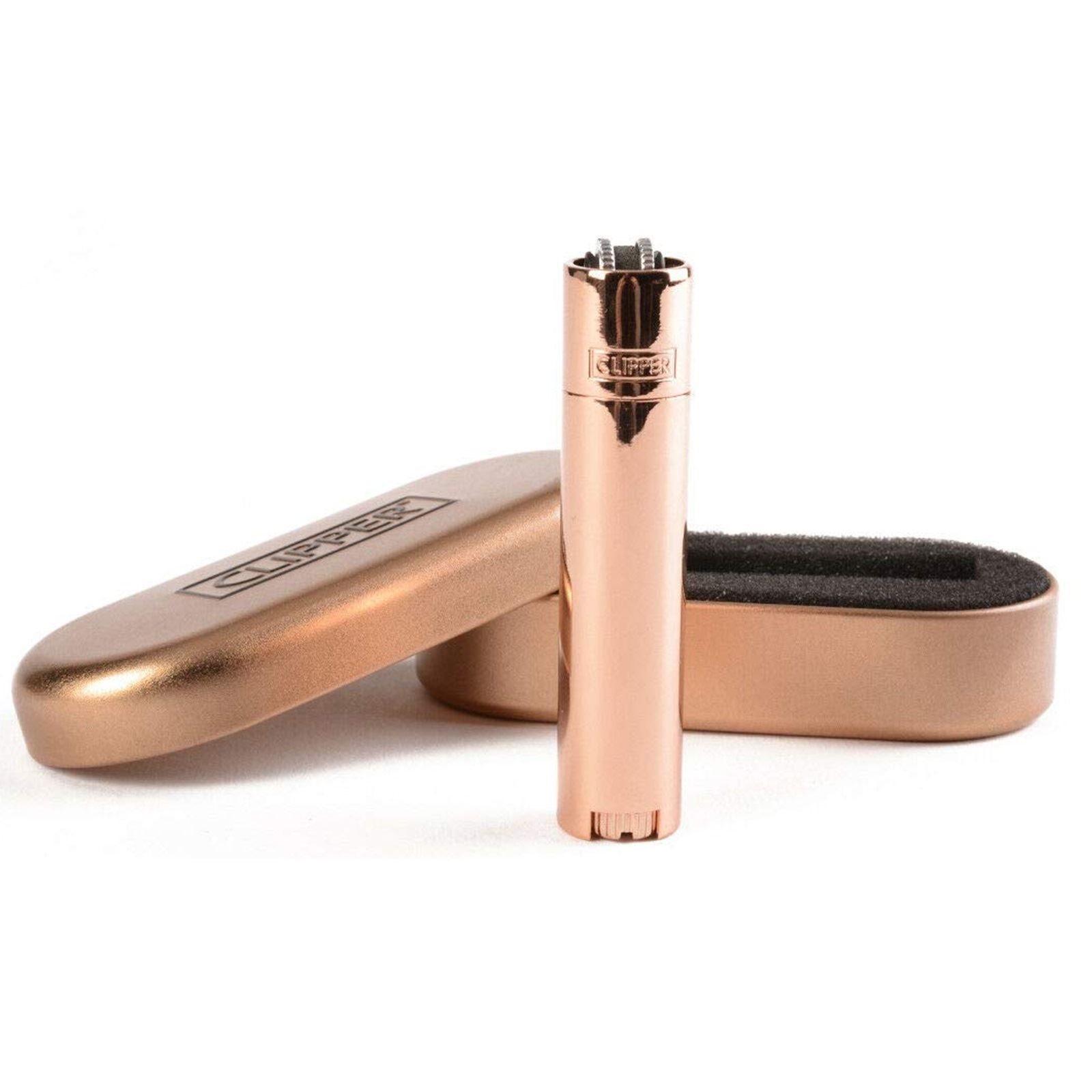Metal Clipper Lighter Refillable Cigarette Gas Flint With Gift Tin Case Metal Clipper Lighter Refillable Cigarette Gas Flint With Gift Tin Case