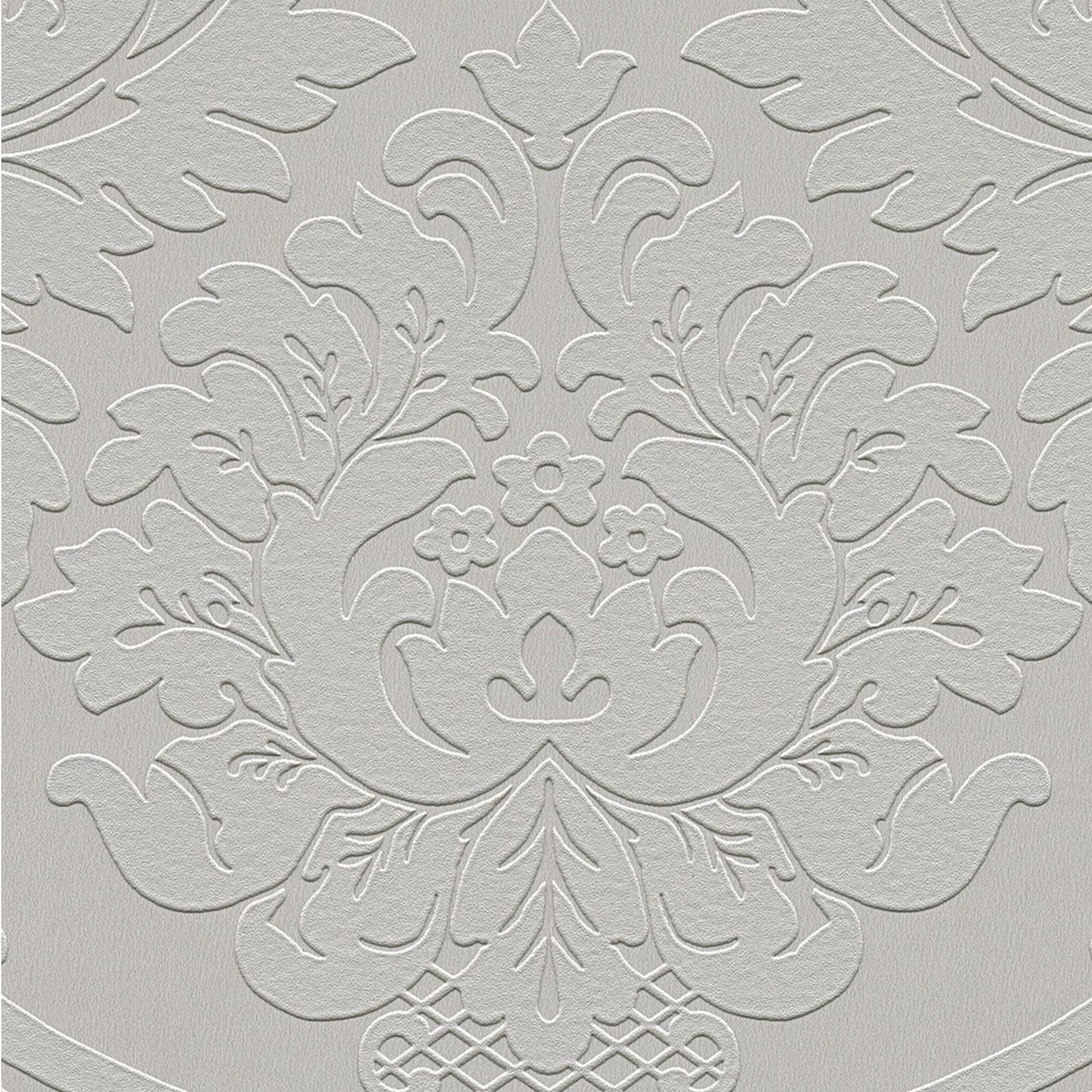 Wallpaper Flower Floral Paintable Amber Luxury Textured Vinyl Embossed Anaglypta