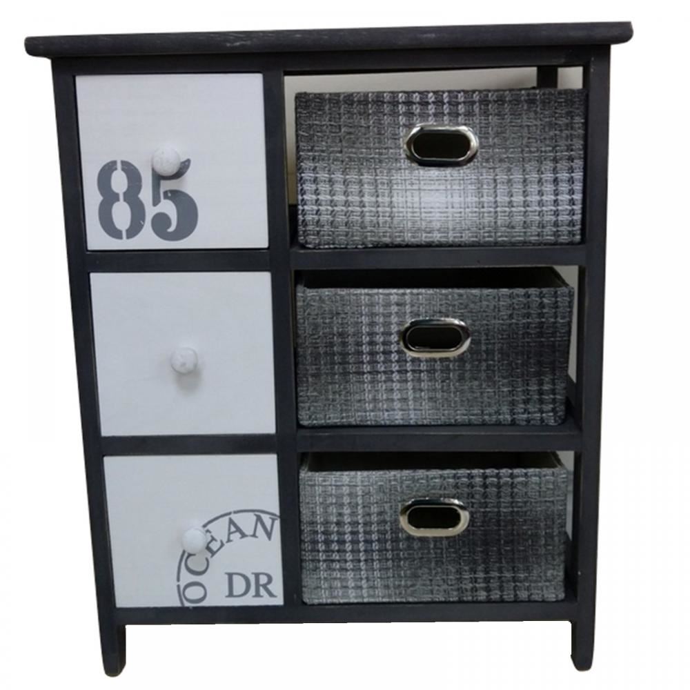 Shabby Chic Wooden Clothes Toys Bedroom Bedside Storage Unit Drawers